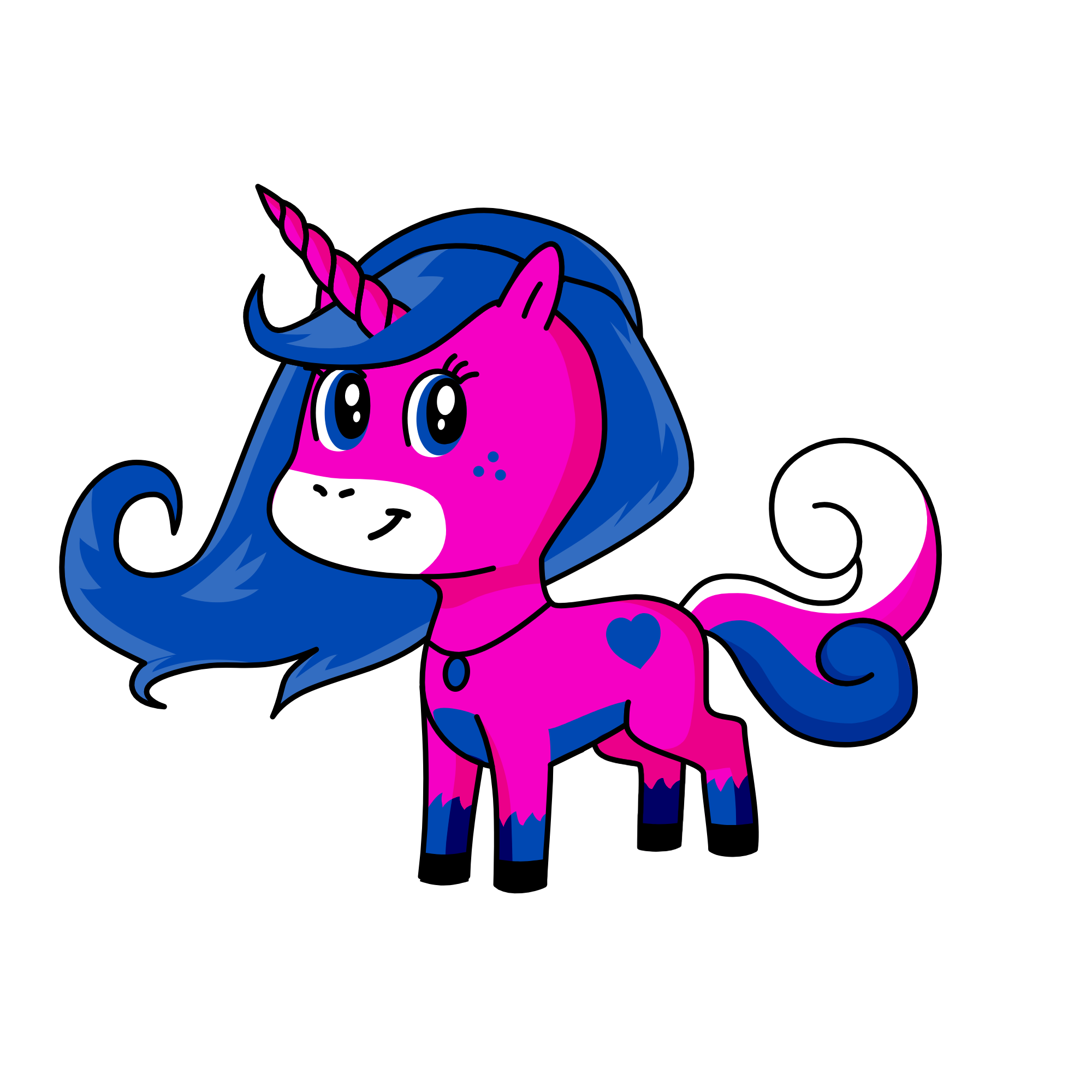 BlueBerry, the unicorn