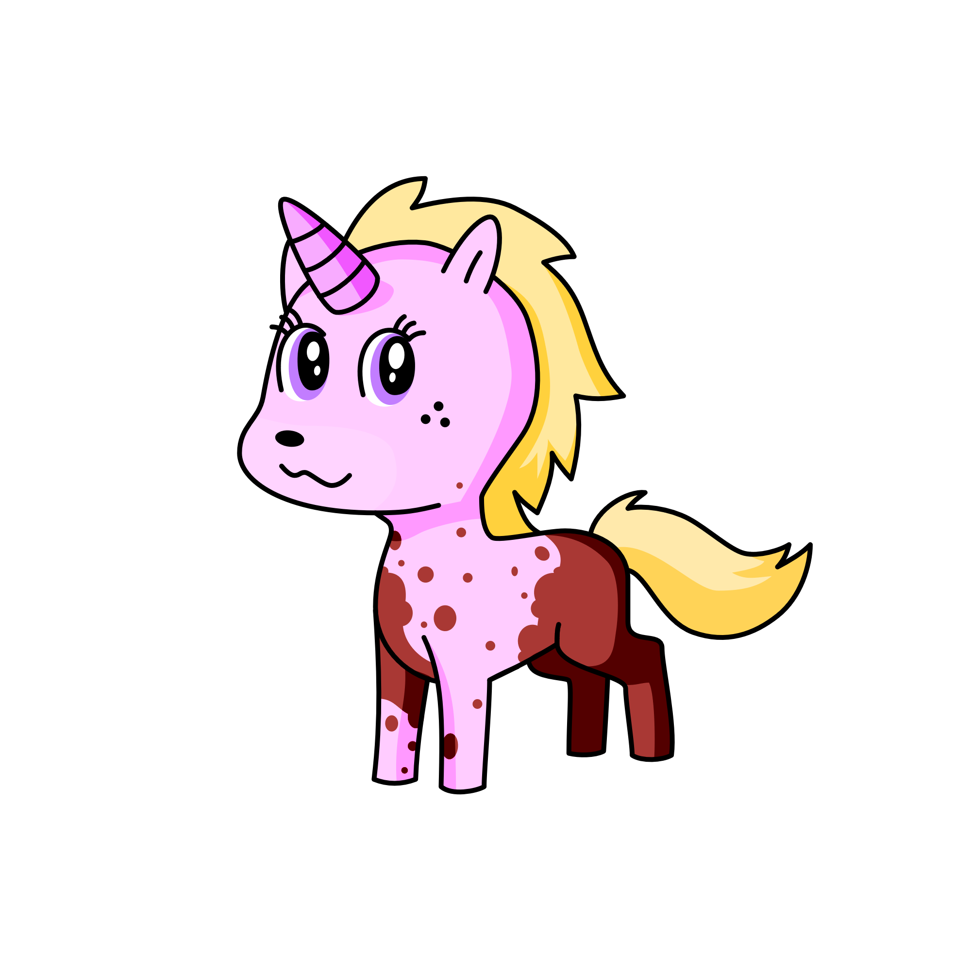 Charley's pony, the unicorn