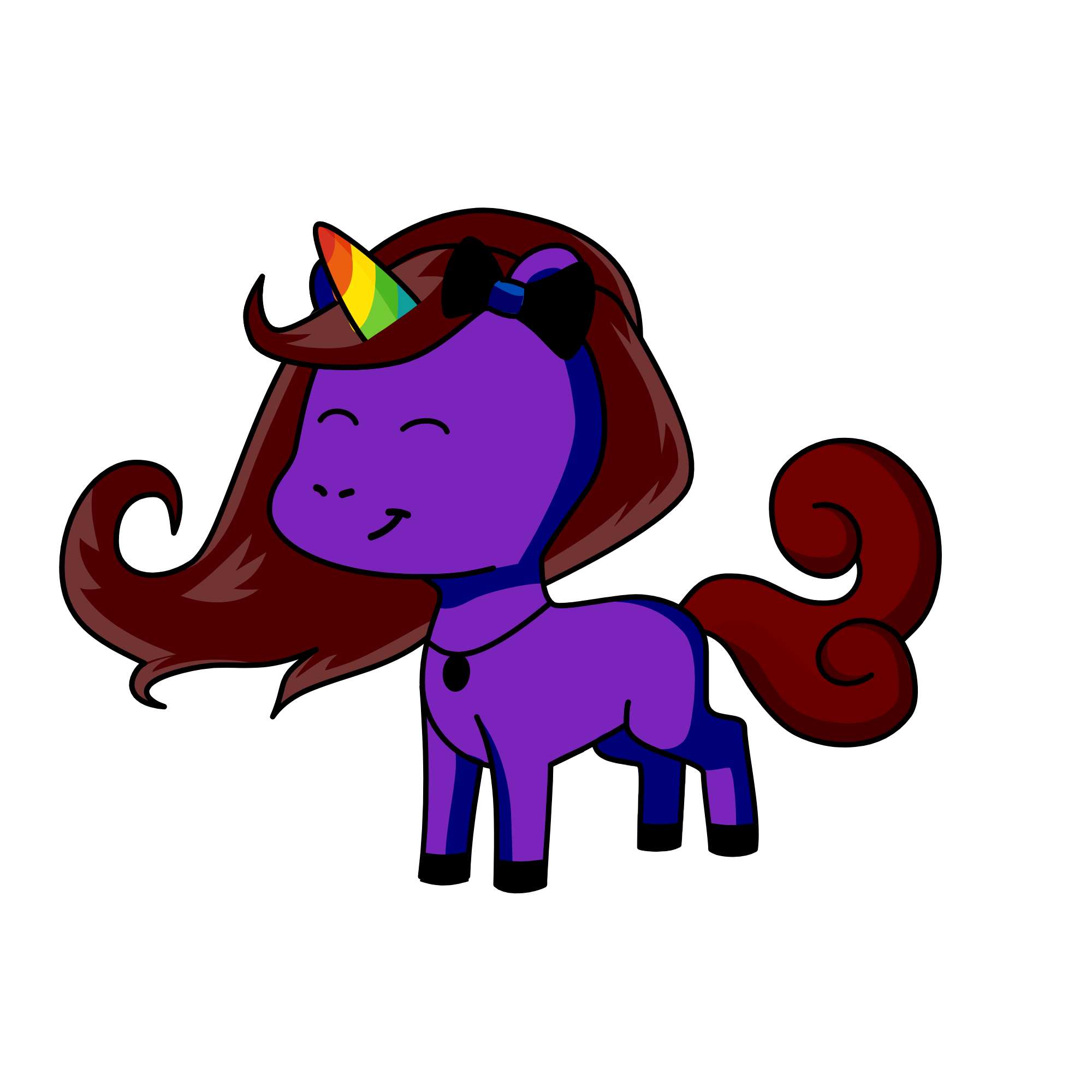 Dark shadow , the unicorn