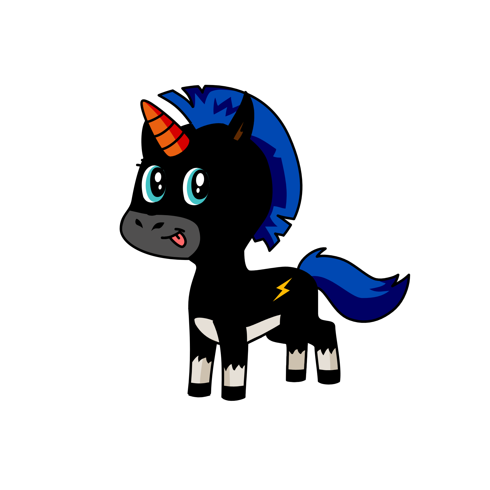 Ein Horn, the unicorn