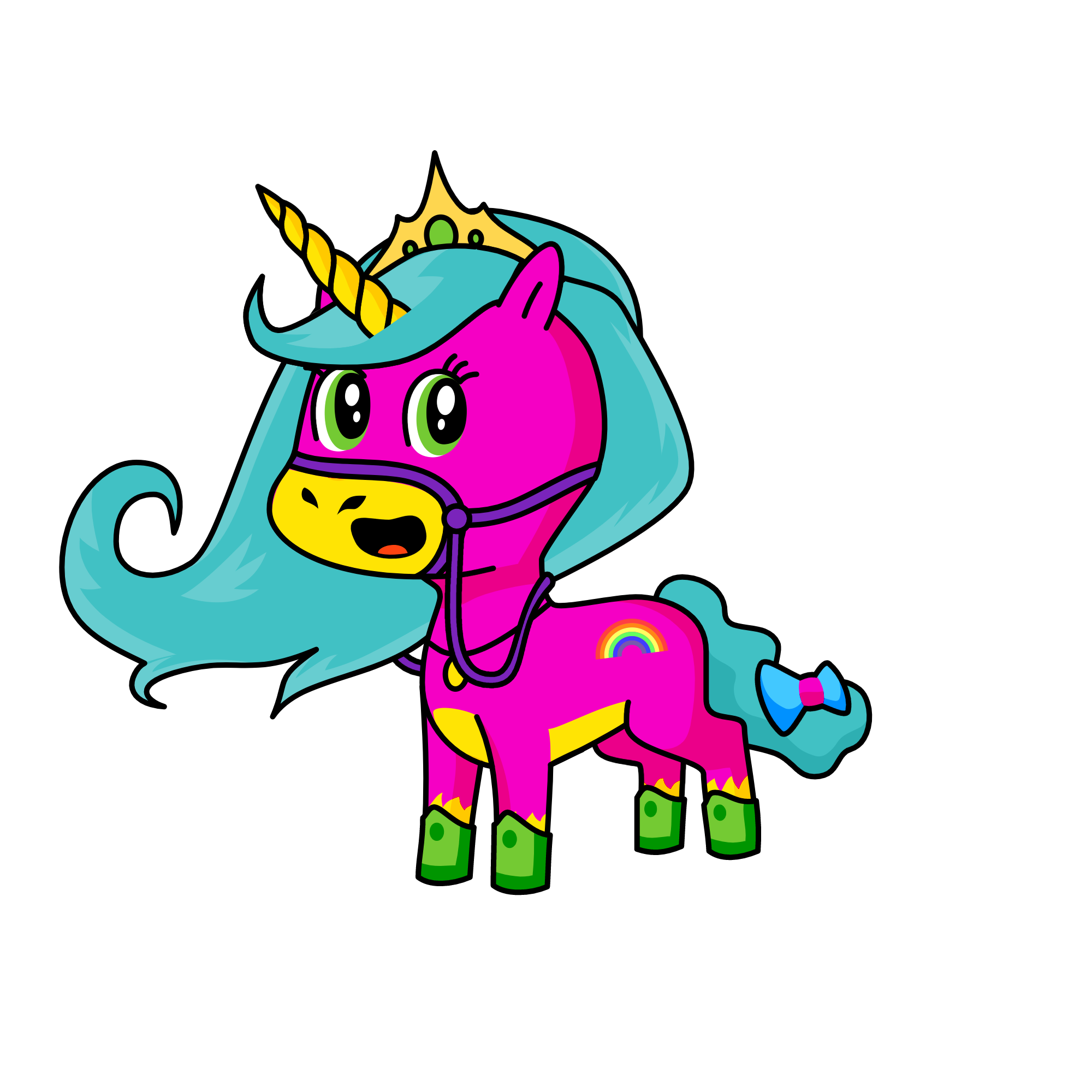 Sparkles, the unicorn