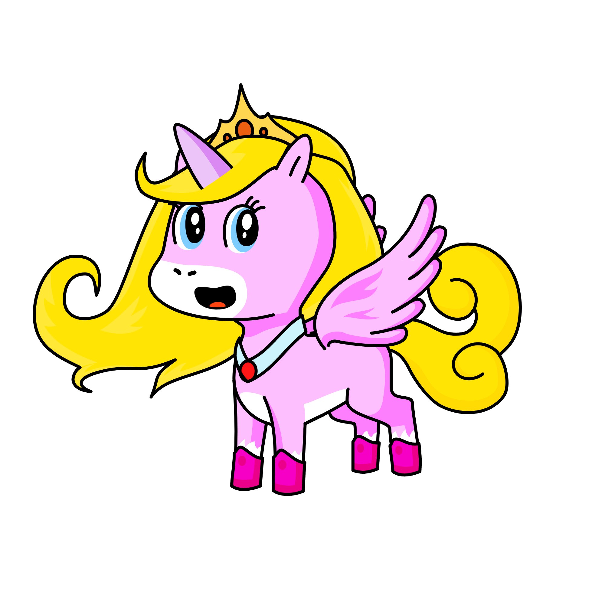 princess peach , the unicorn