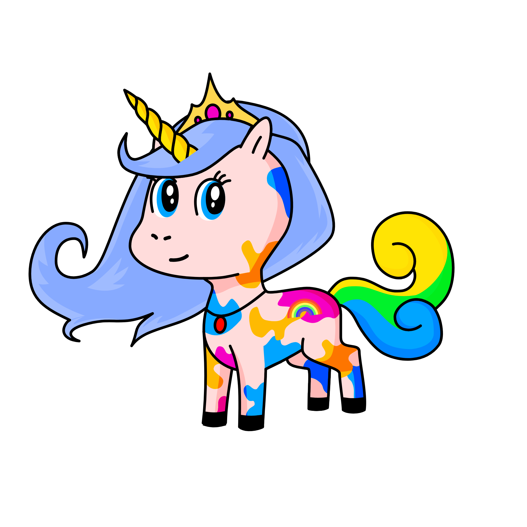 Princess Rainbow, the unicorn