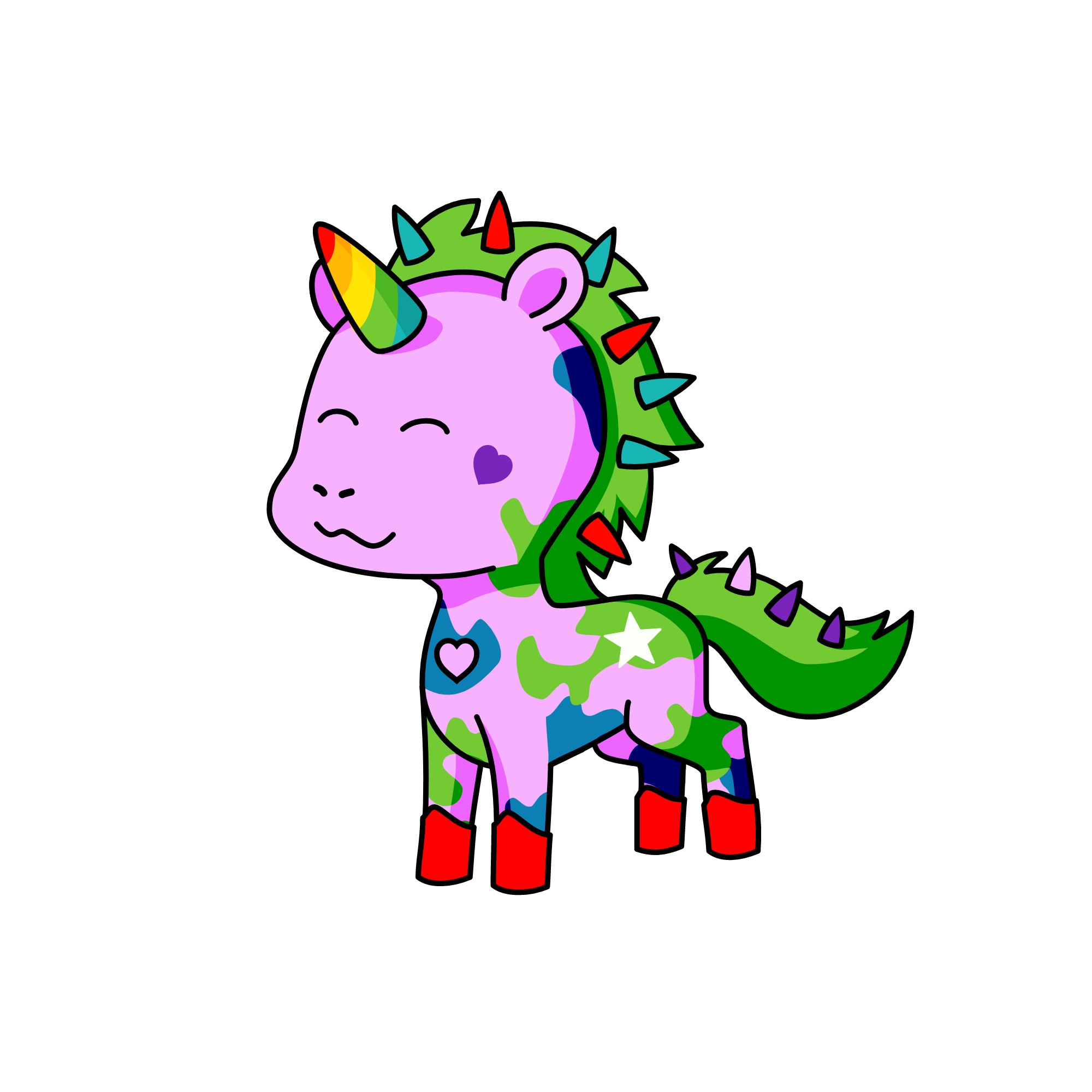 YAY<('o'<), the unicorn