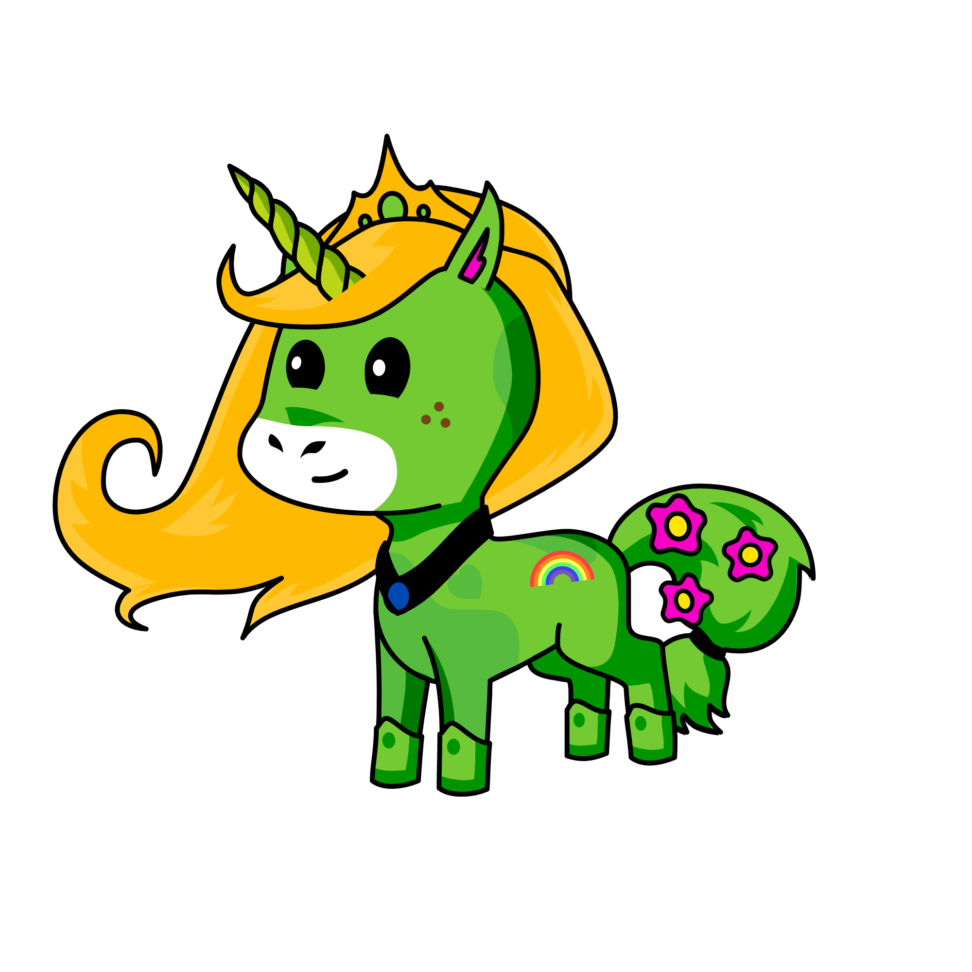 Queen Leaf, the unicorn
