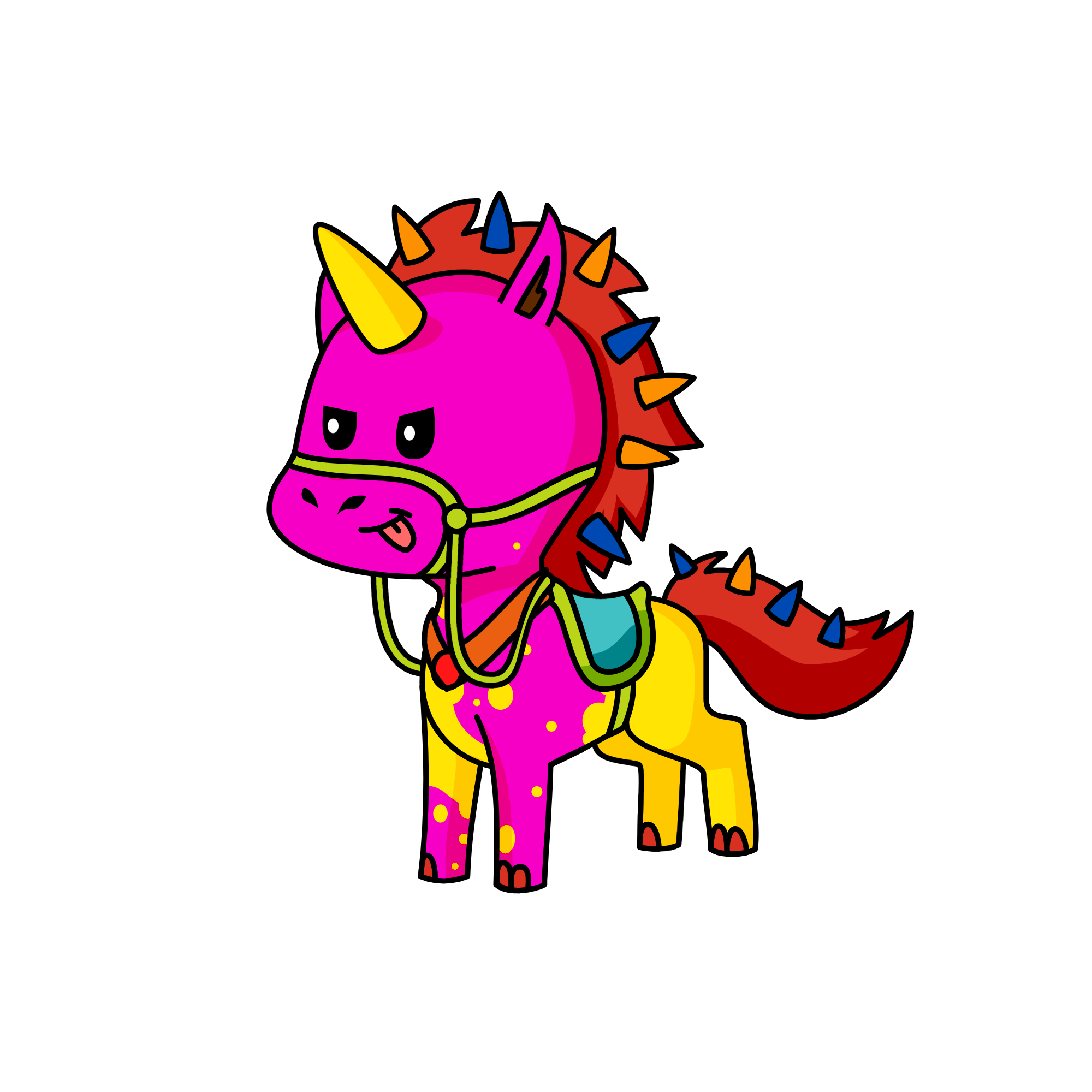 demon of paint and light, the unicorn