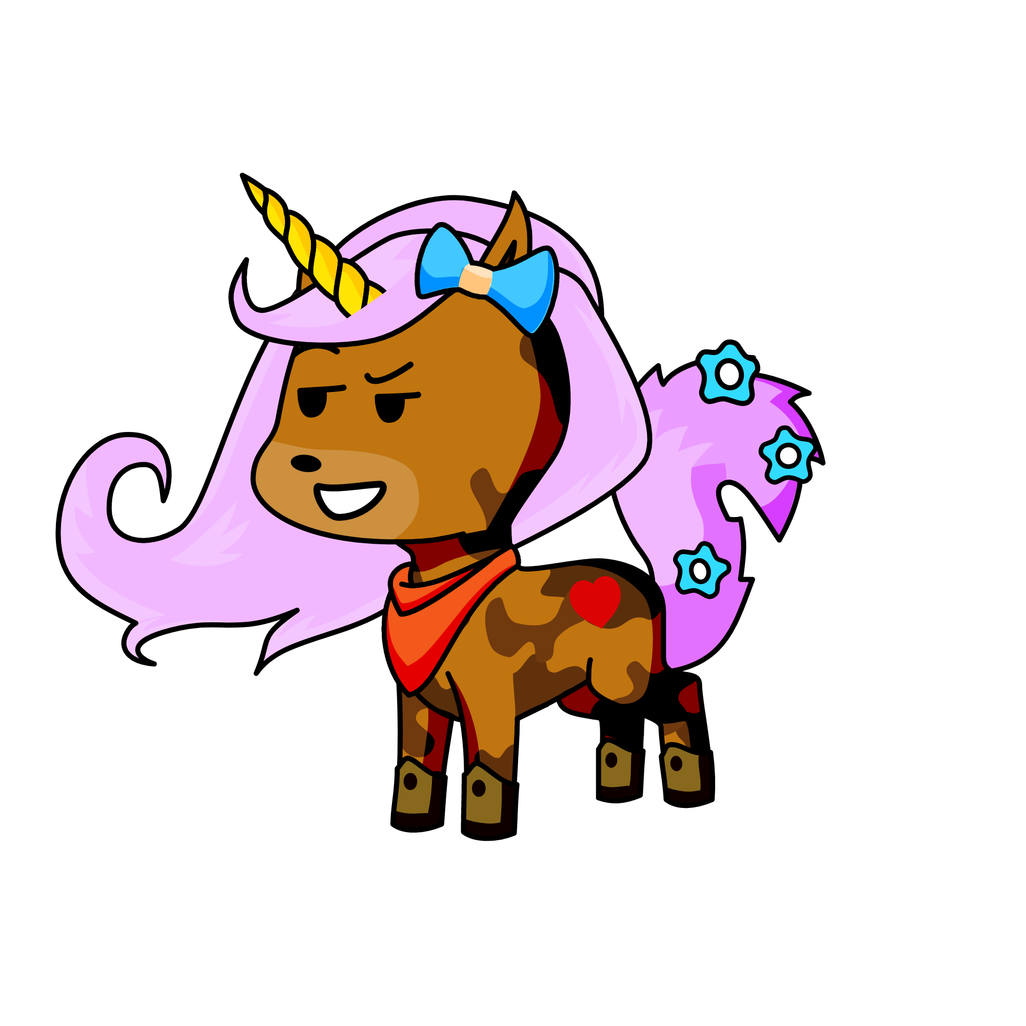 im a dog unicorn name: doggy, the unicorn