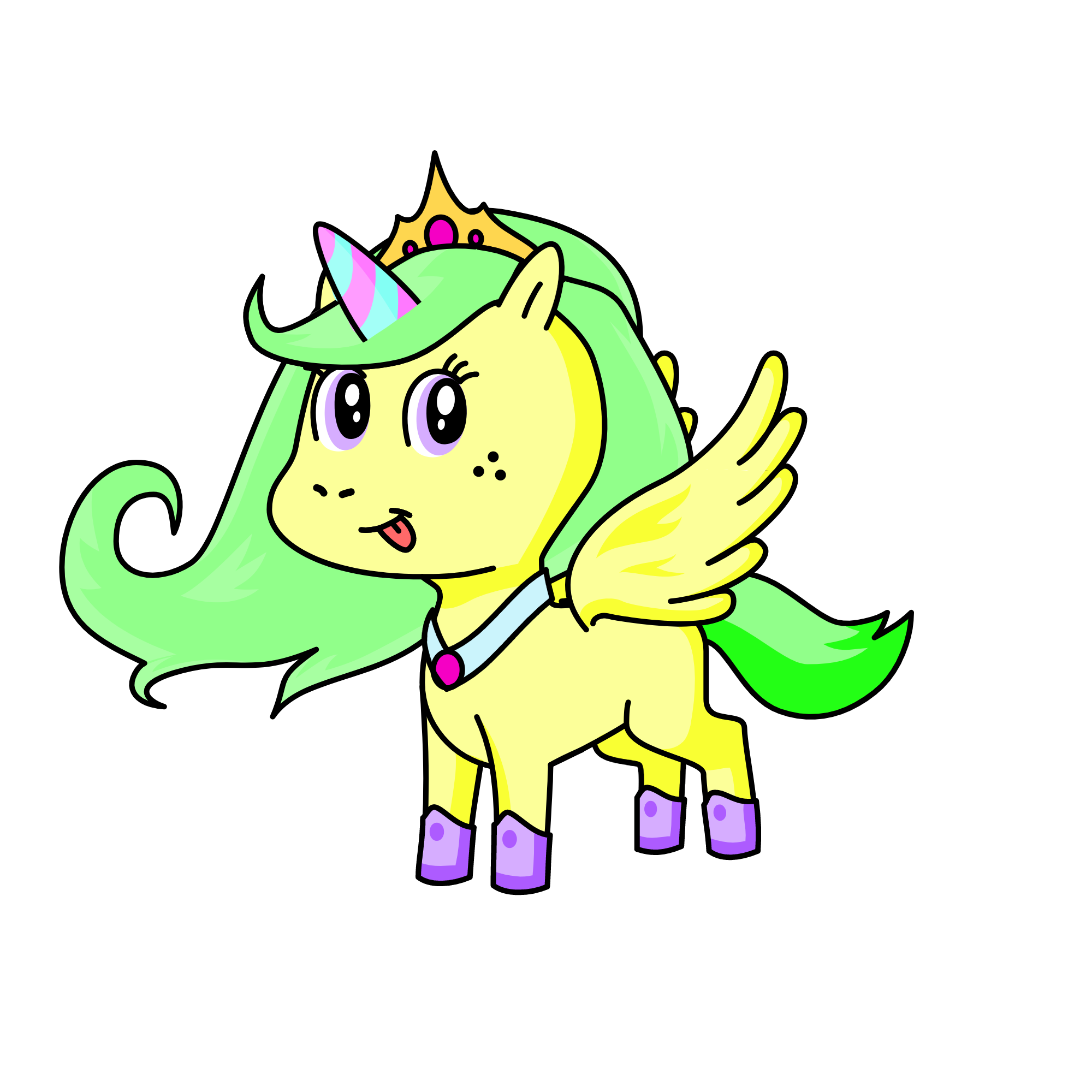 Pastel Glow, the unicorn