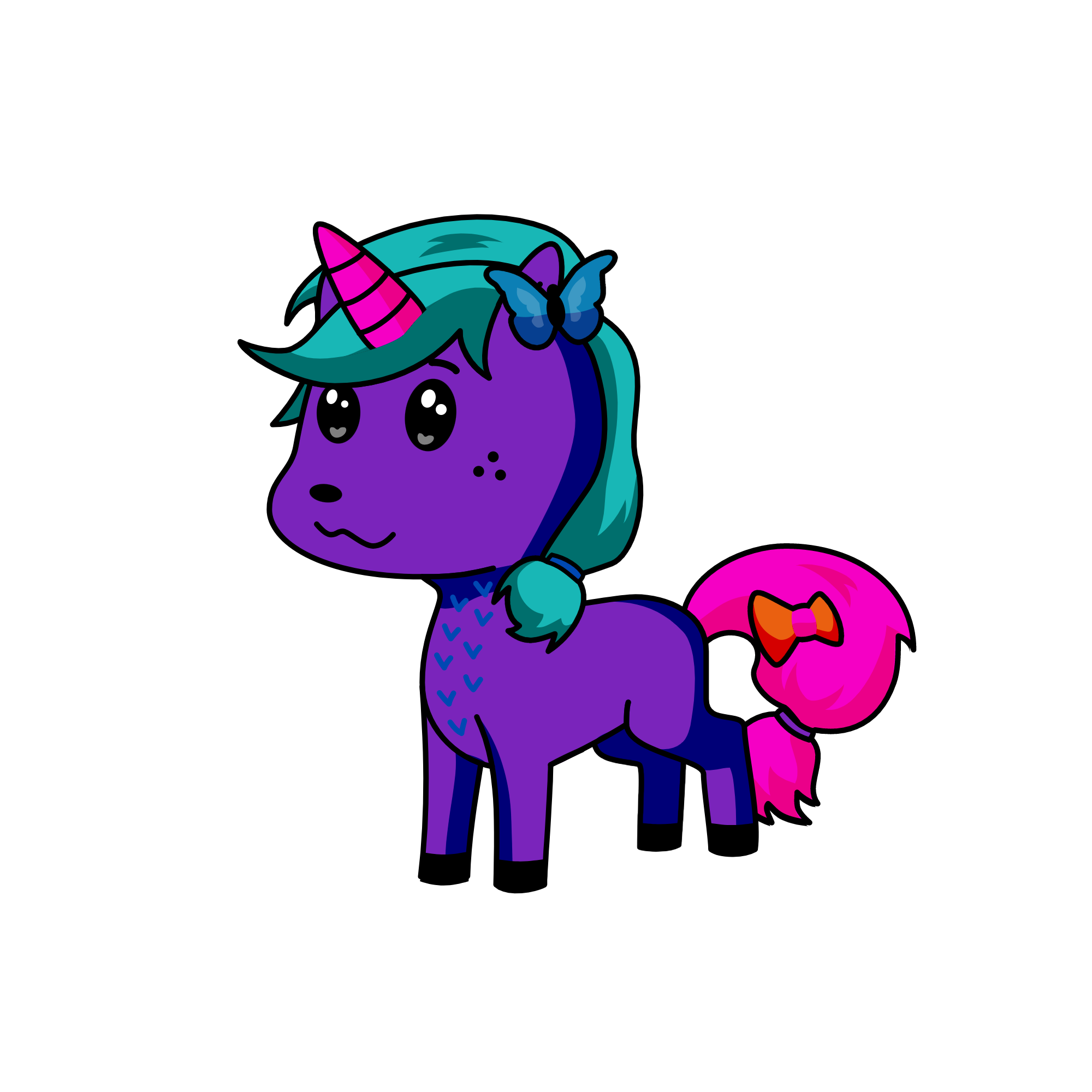 cat, the unicorn