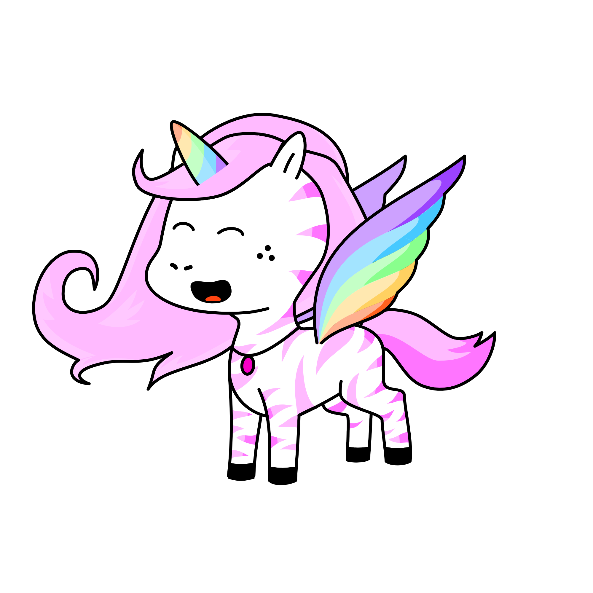 Pastel Rainbow, the unicorn