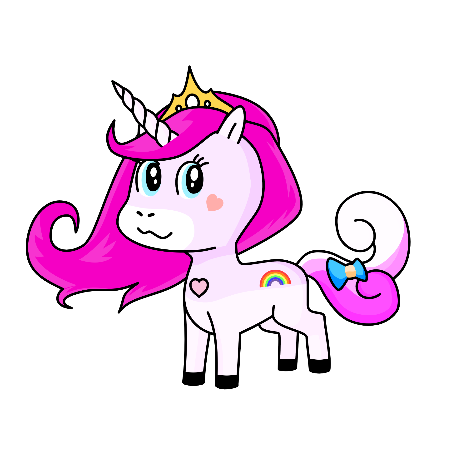 Violet Magic, the unicorn