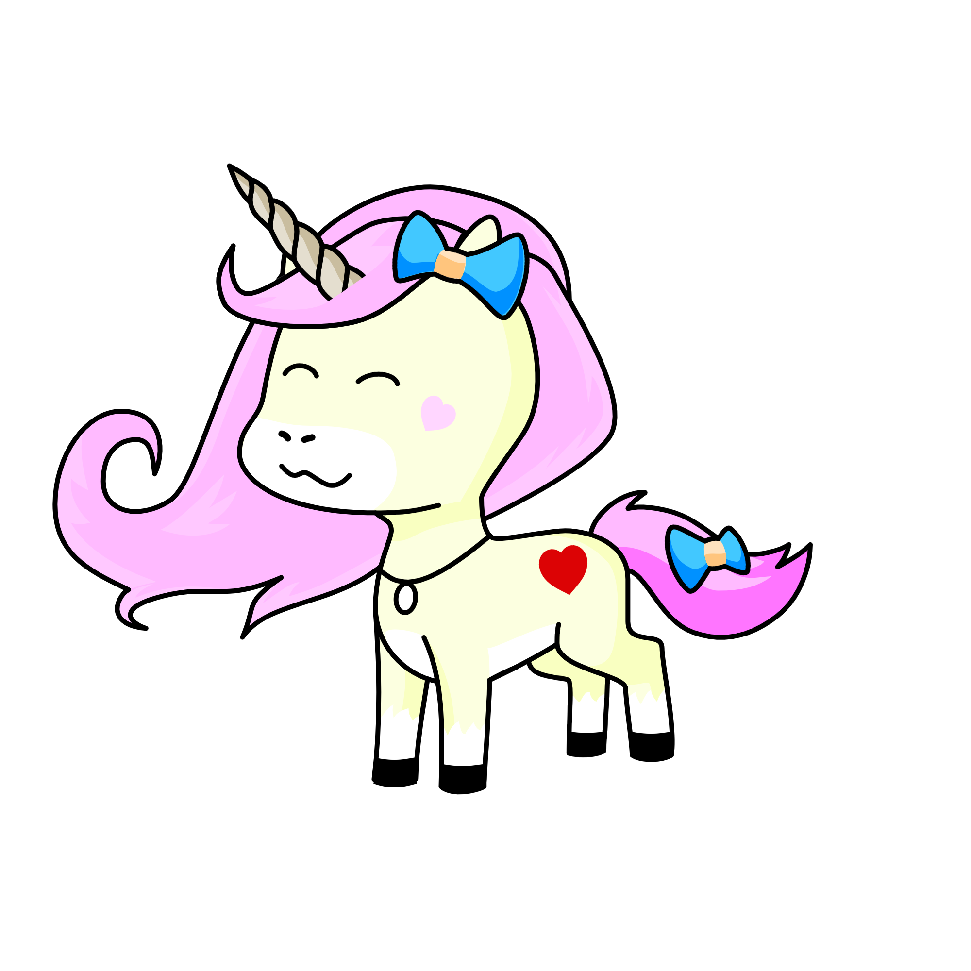 Yellow sparkle, the unicorn