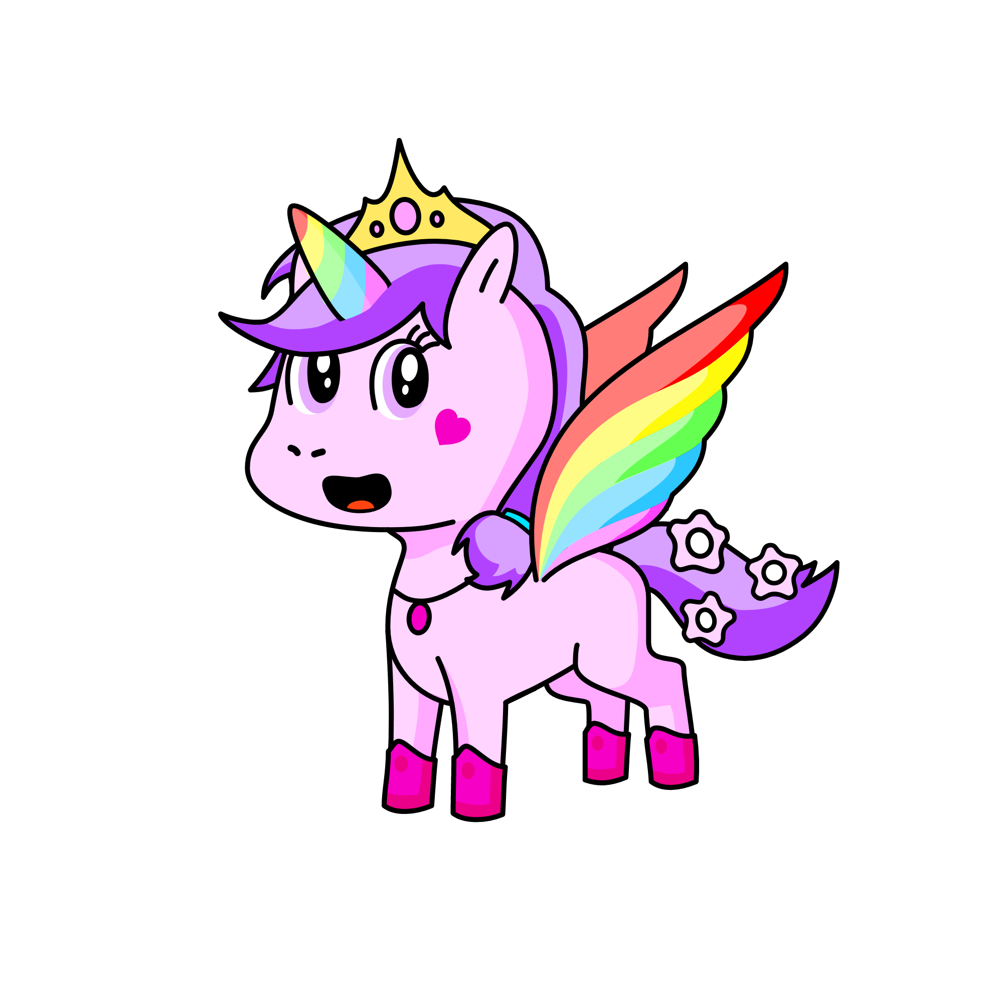 Fluffy, the unicorn