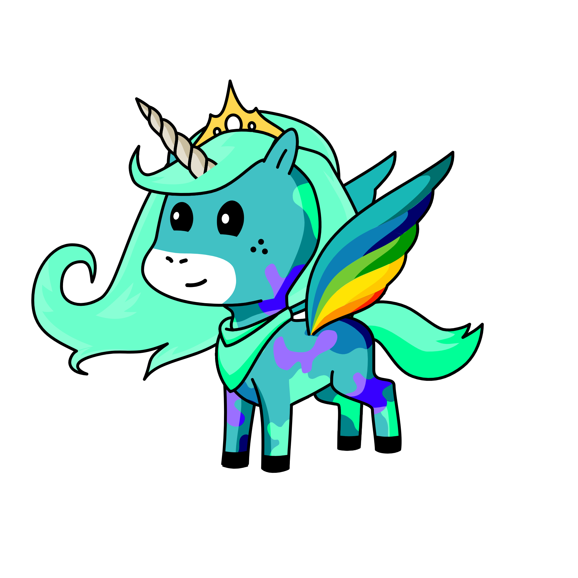 Glitz, the unicorn