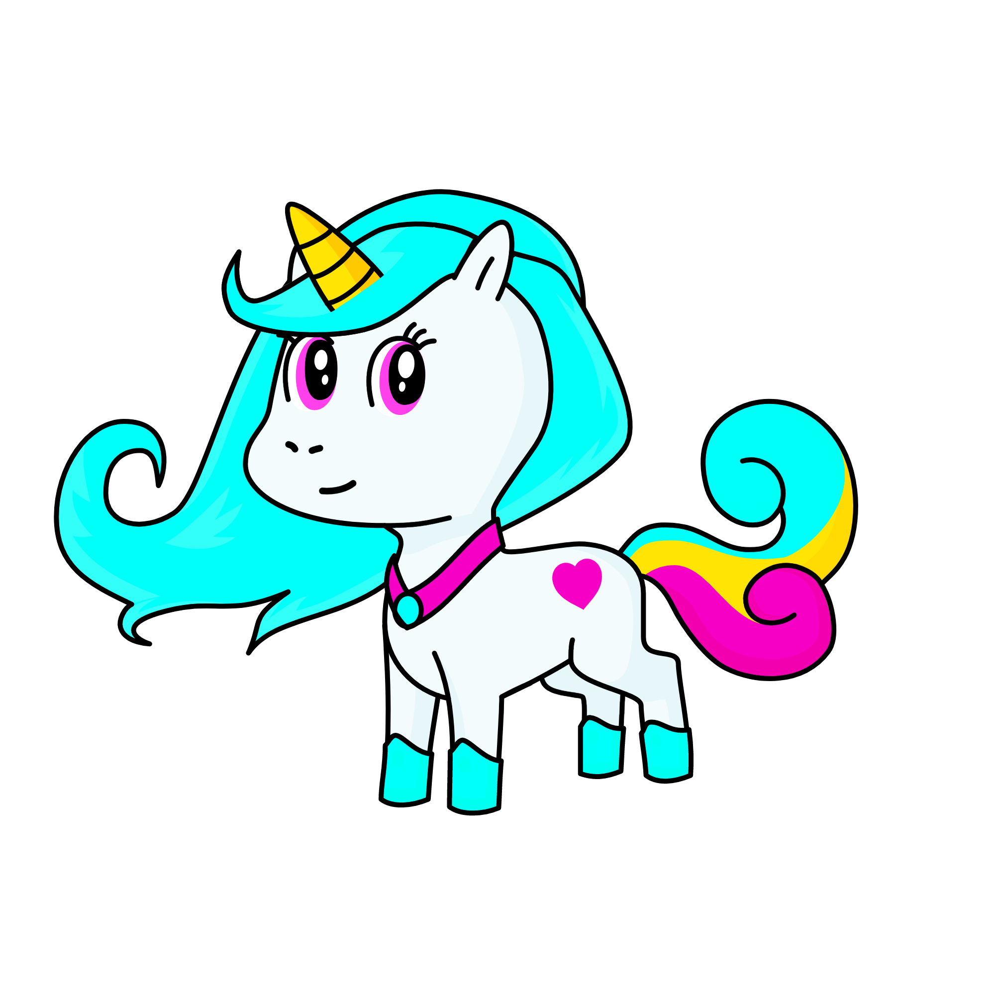 Scribbles, the Unicorn of Doodles, the unicorn