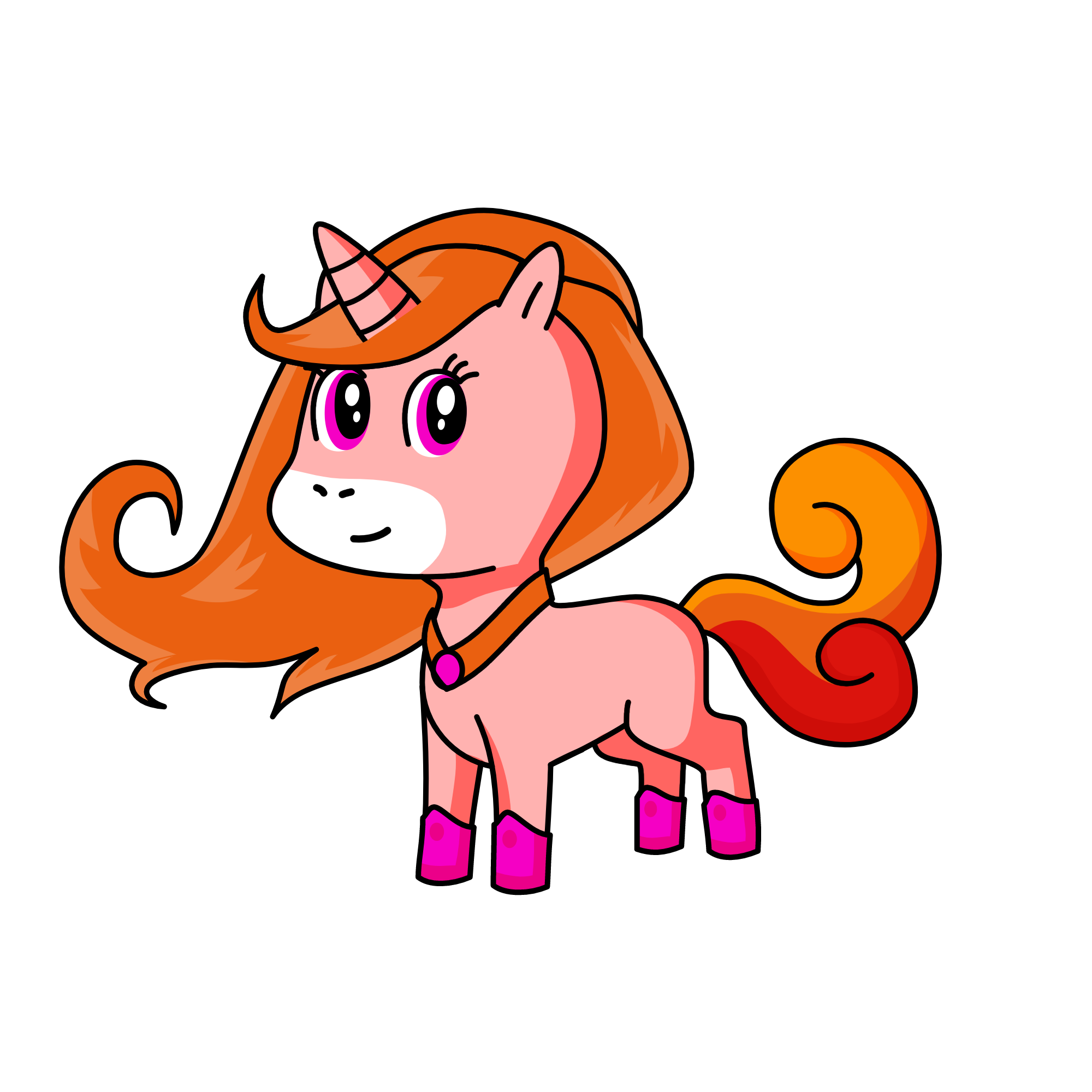 Dusk, the Unicorn of Sunsets, the unicorn