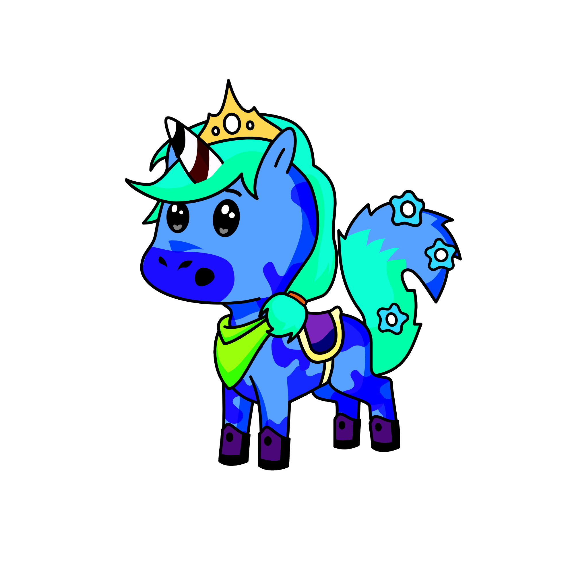 blue star, the unicorn