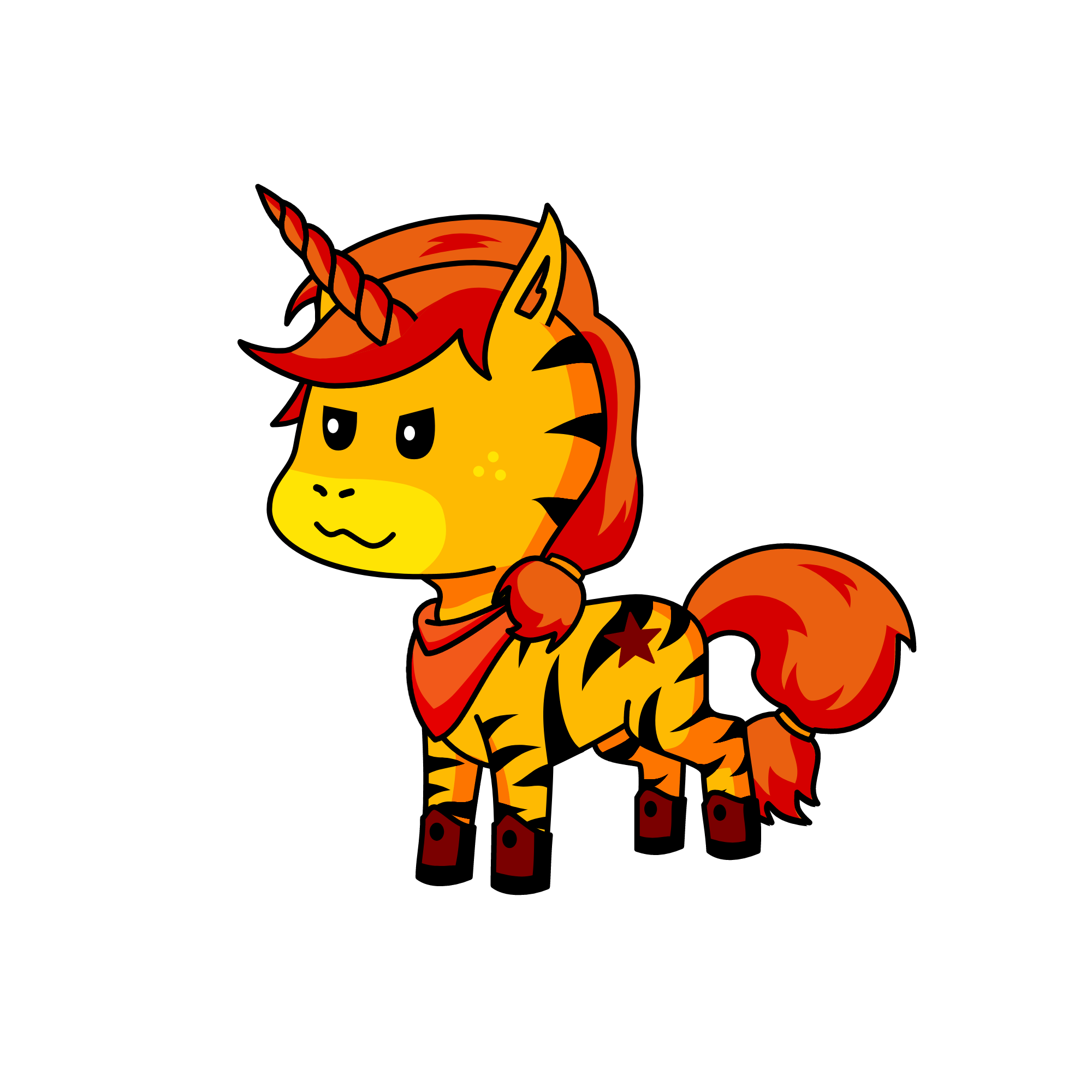flame, the unicorn