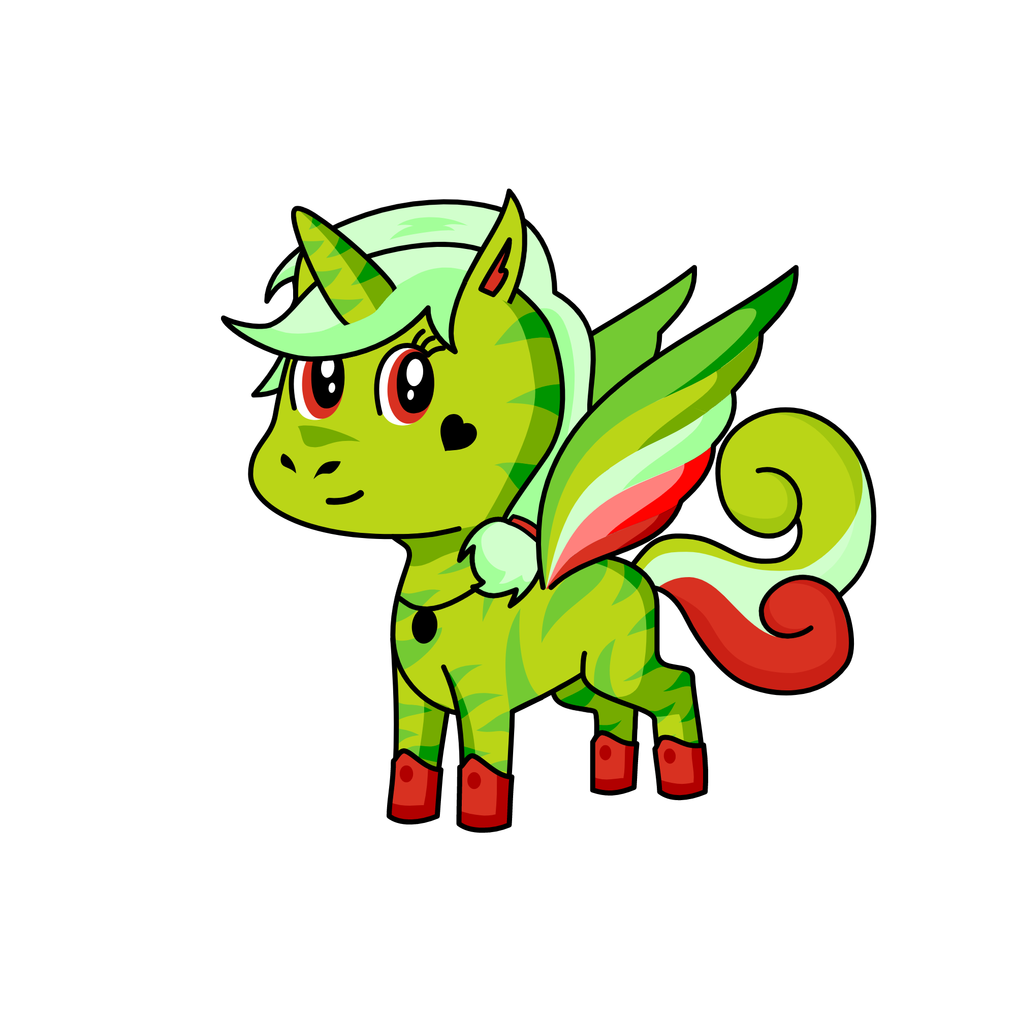 I'm a Watermelon!, the unicorn