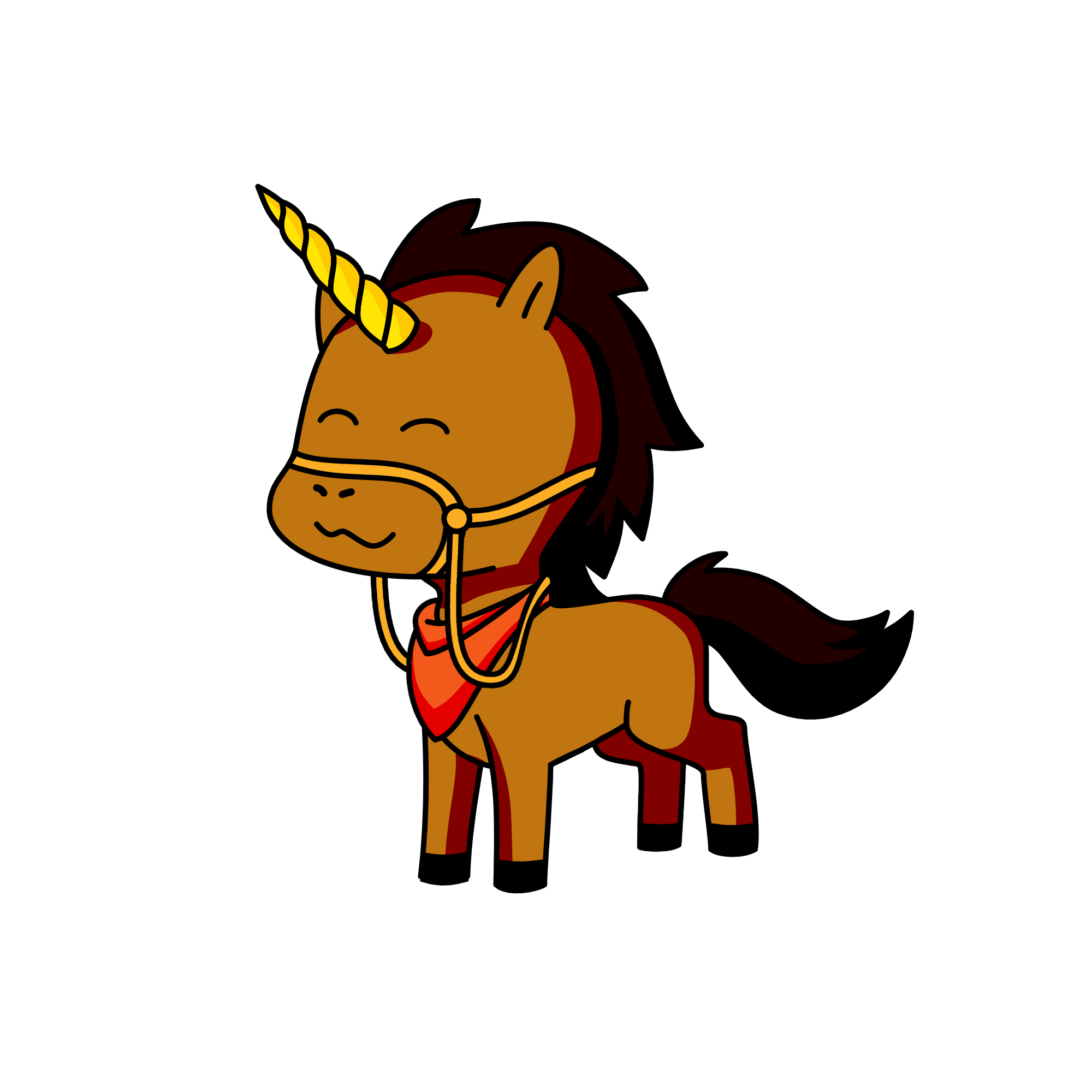 Mrs Brown the teacher/principal, the unicorn
