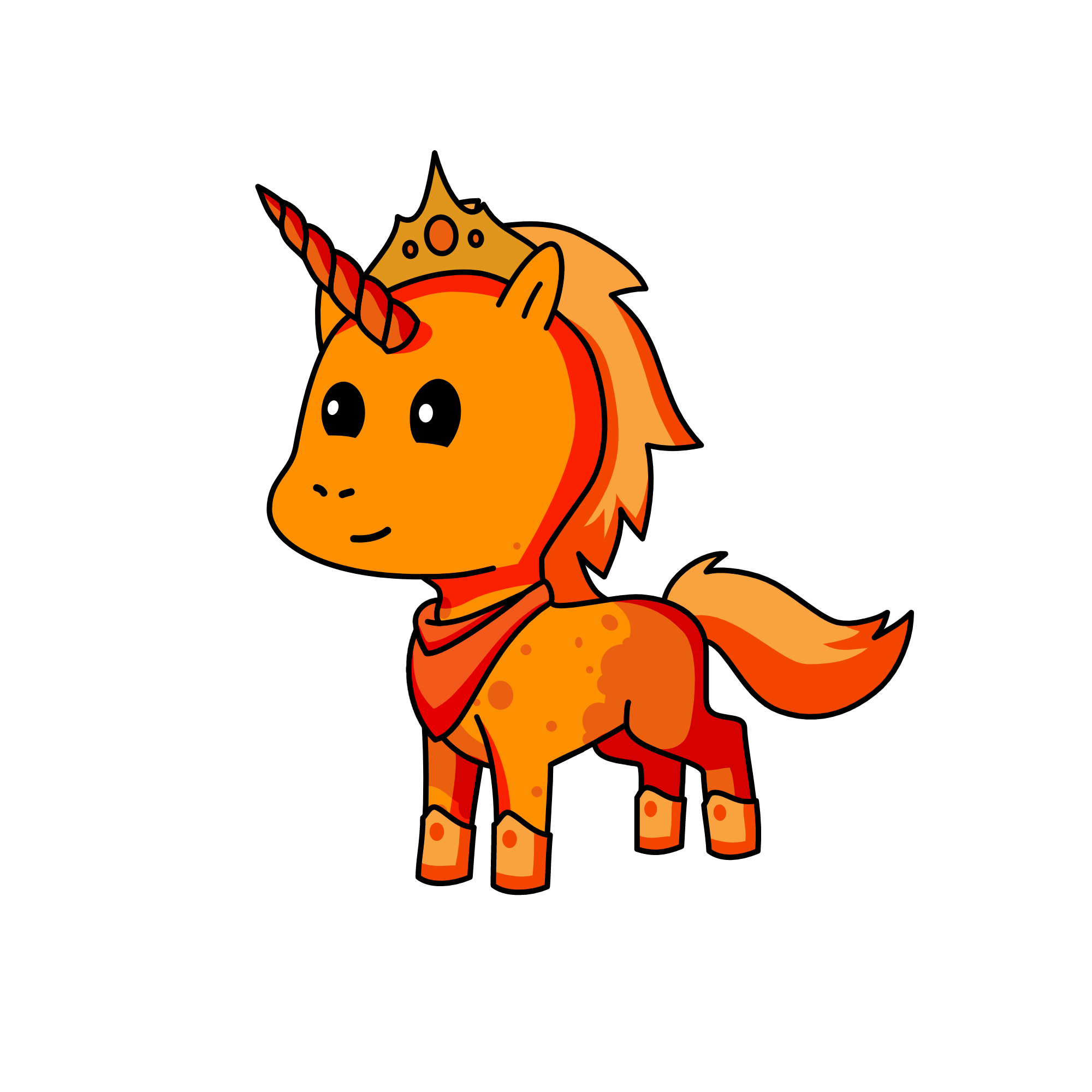 Lava Queen, the unicorn