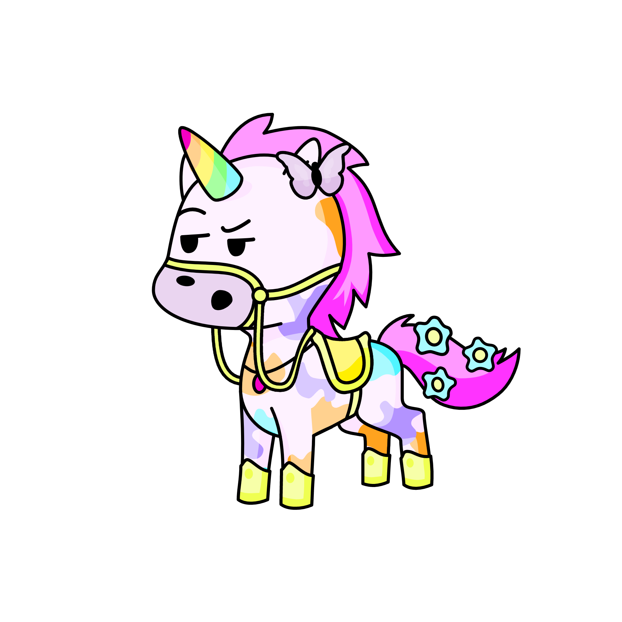 HelloKitty themed unicorn, the unicorn