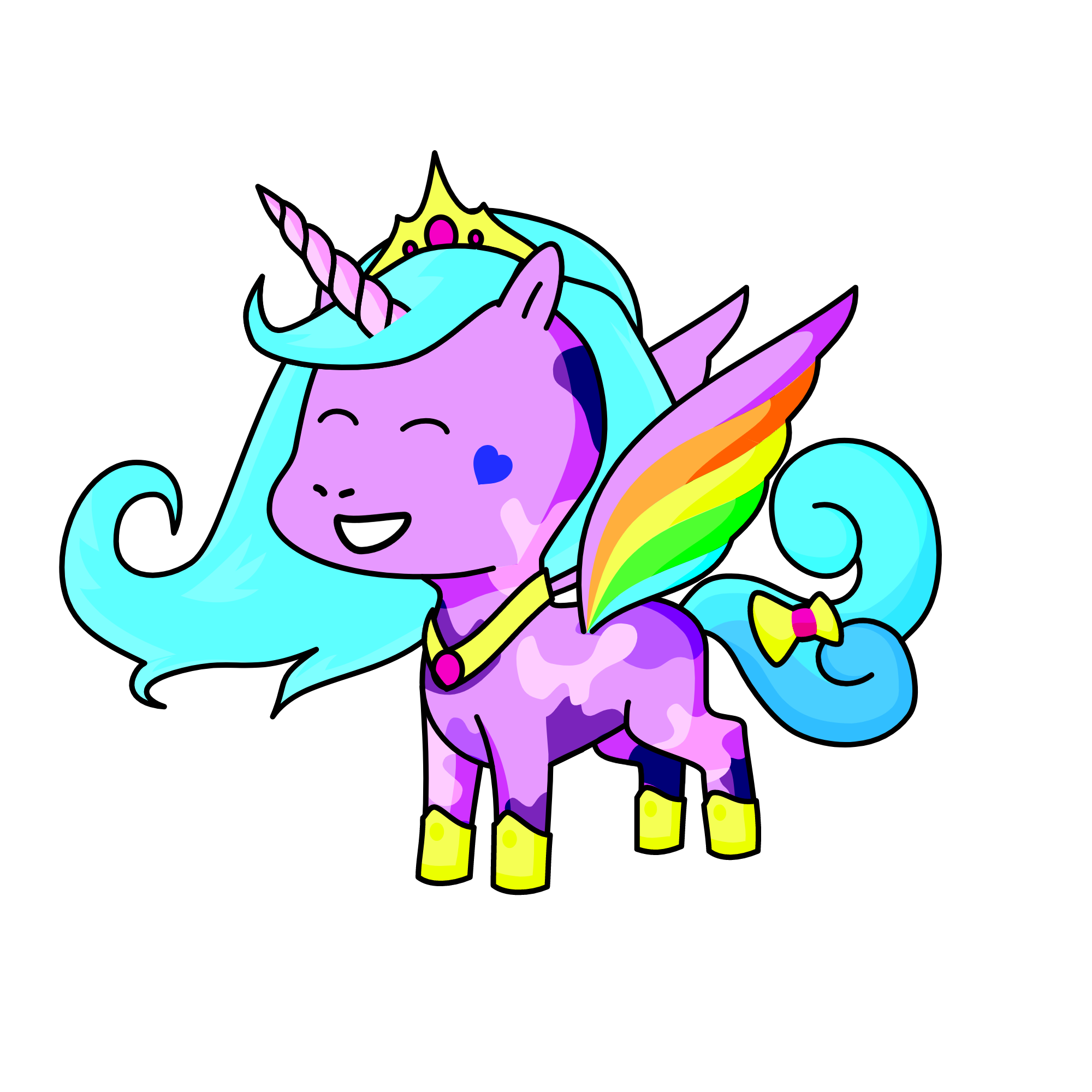 Princess Izzy, the unicorn