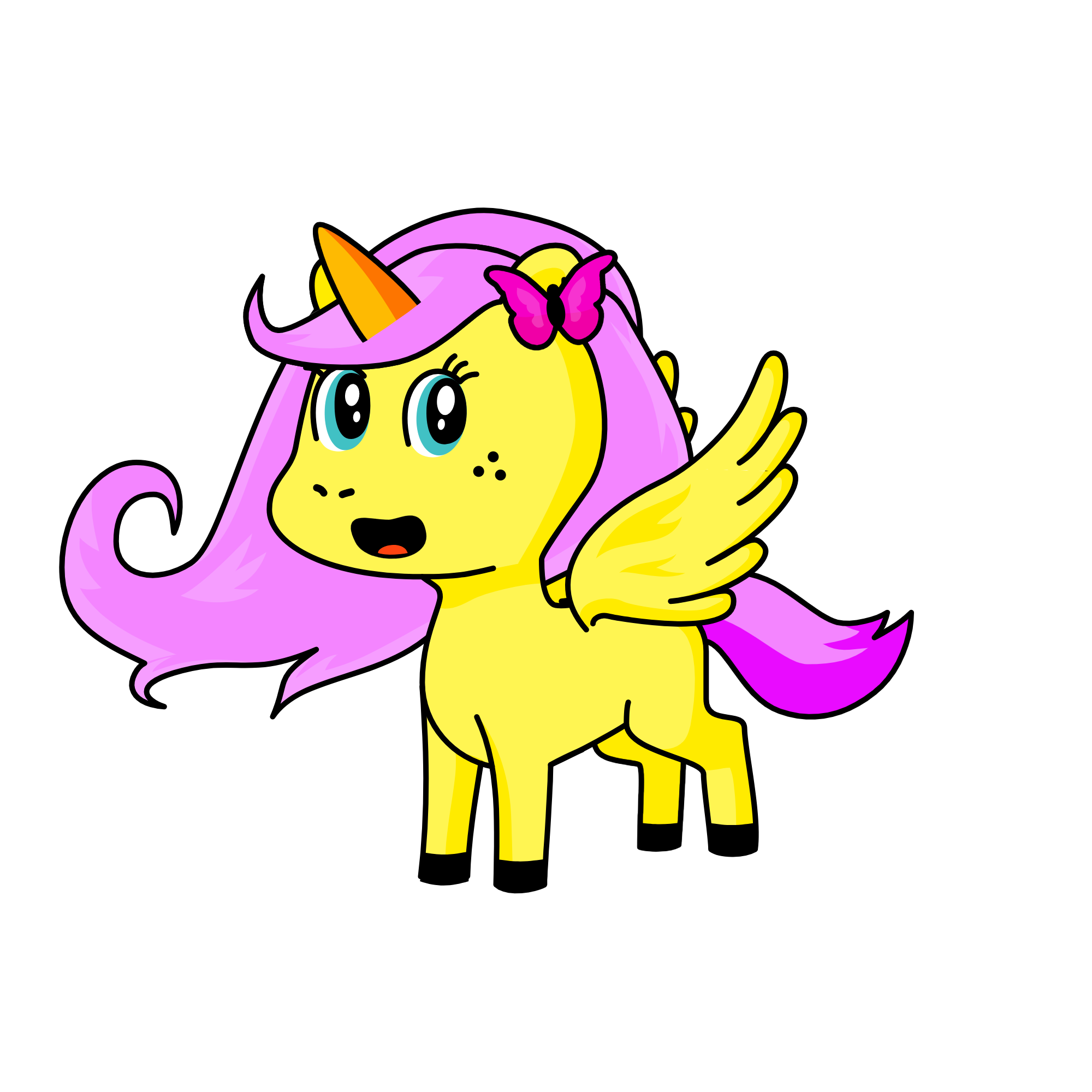 fluttershy, the unicorn