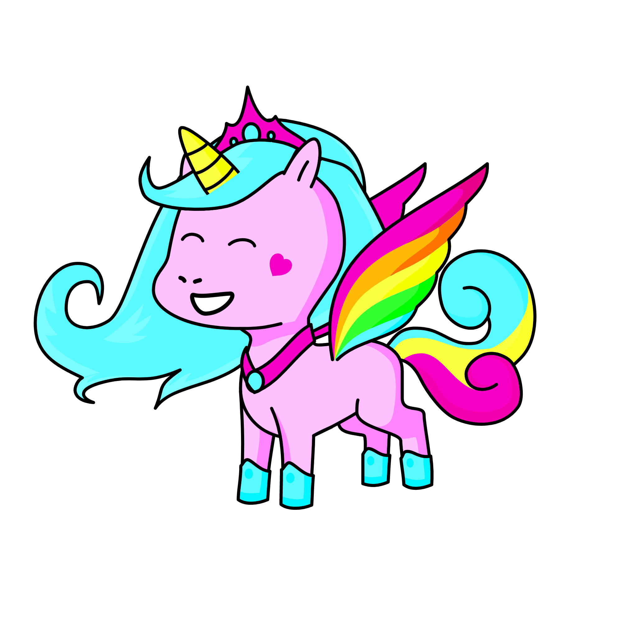 RAINBOW, the unicorn