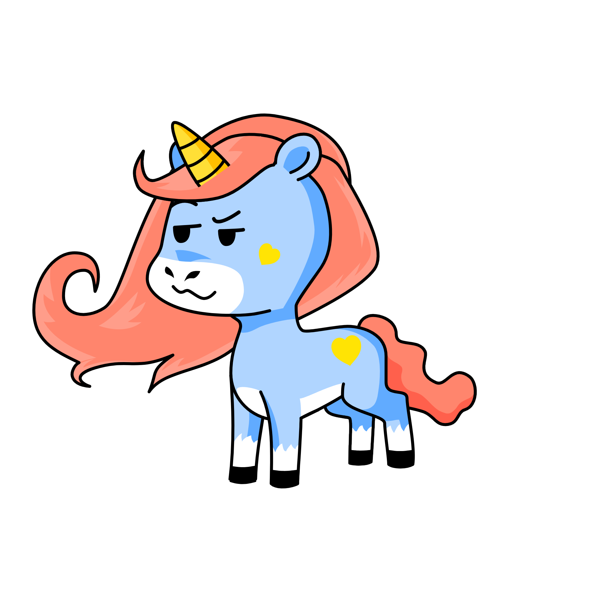 Hips, the unicorn