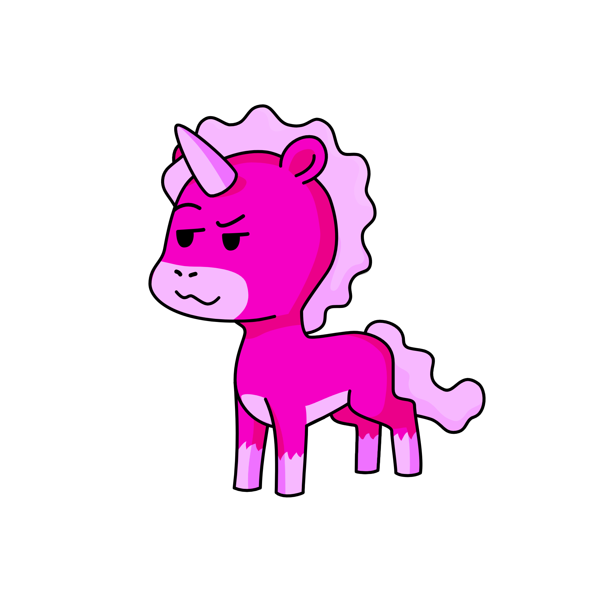Mr. wait a minute... thats very pink!, the unicorn
