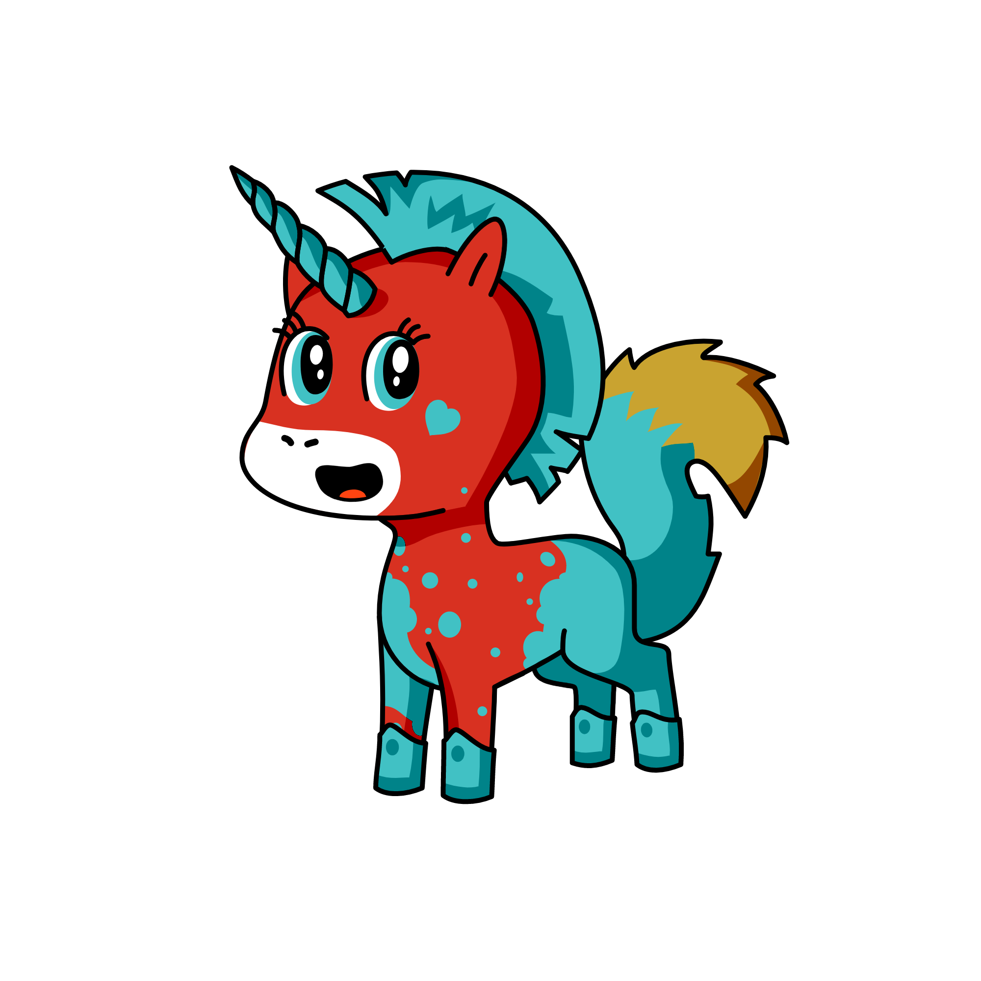 fox, the unicorn