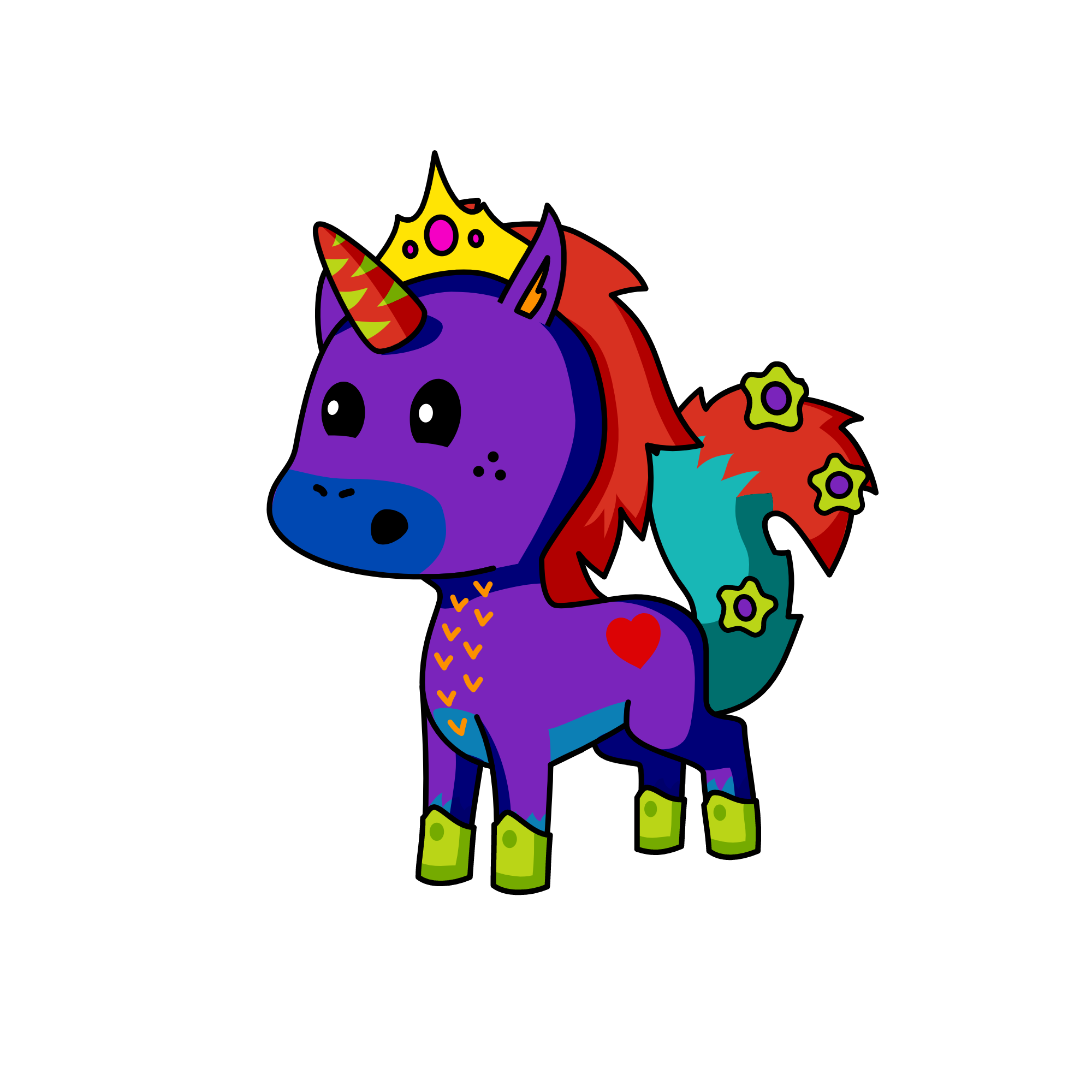 crazy, the unicorn