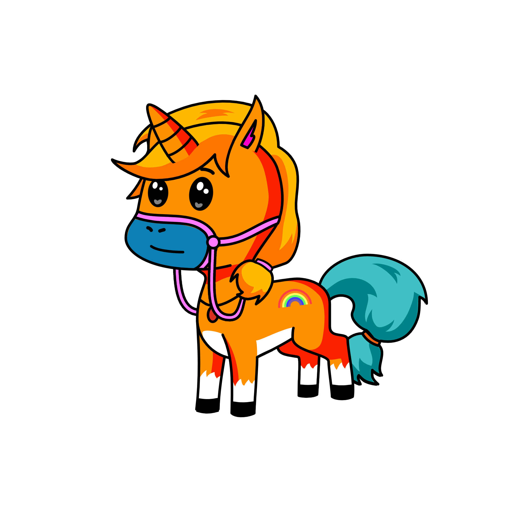 Apple. Jacke, the unicorn