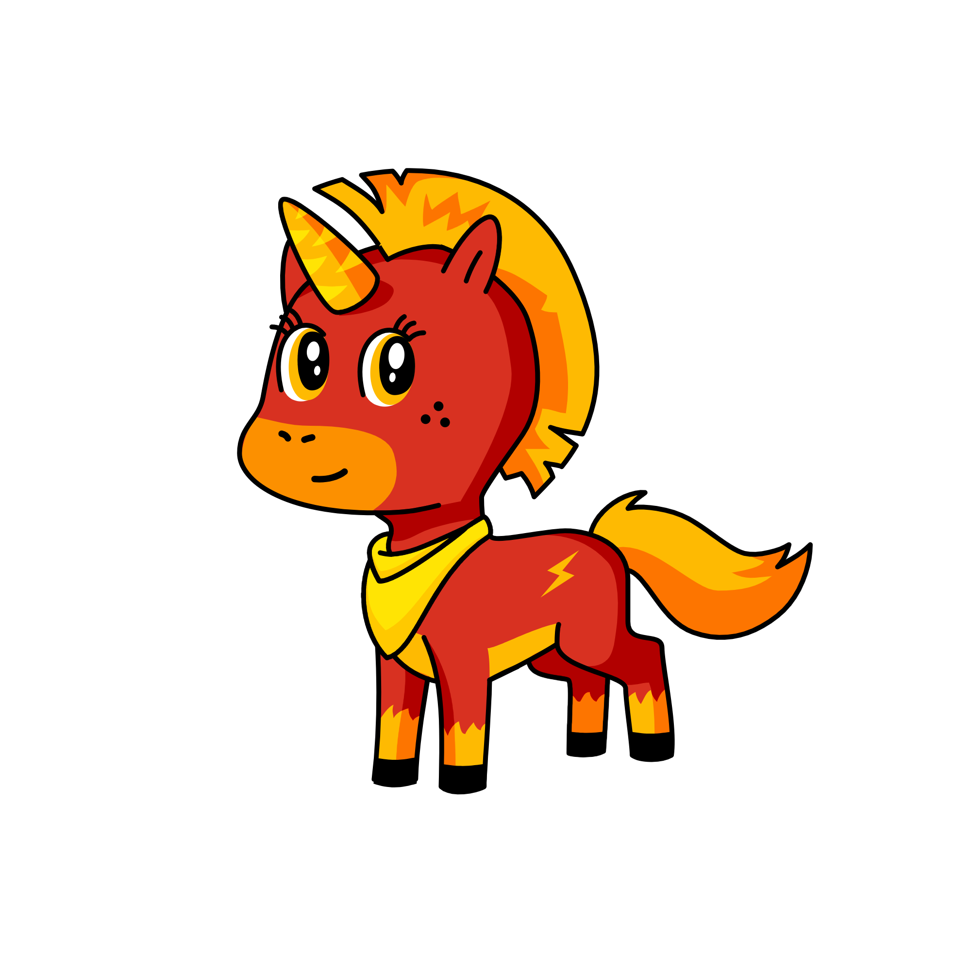 Flare, the unicorn
