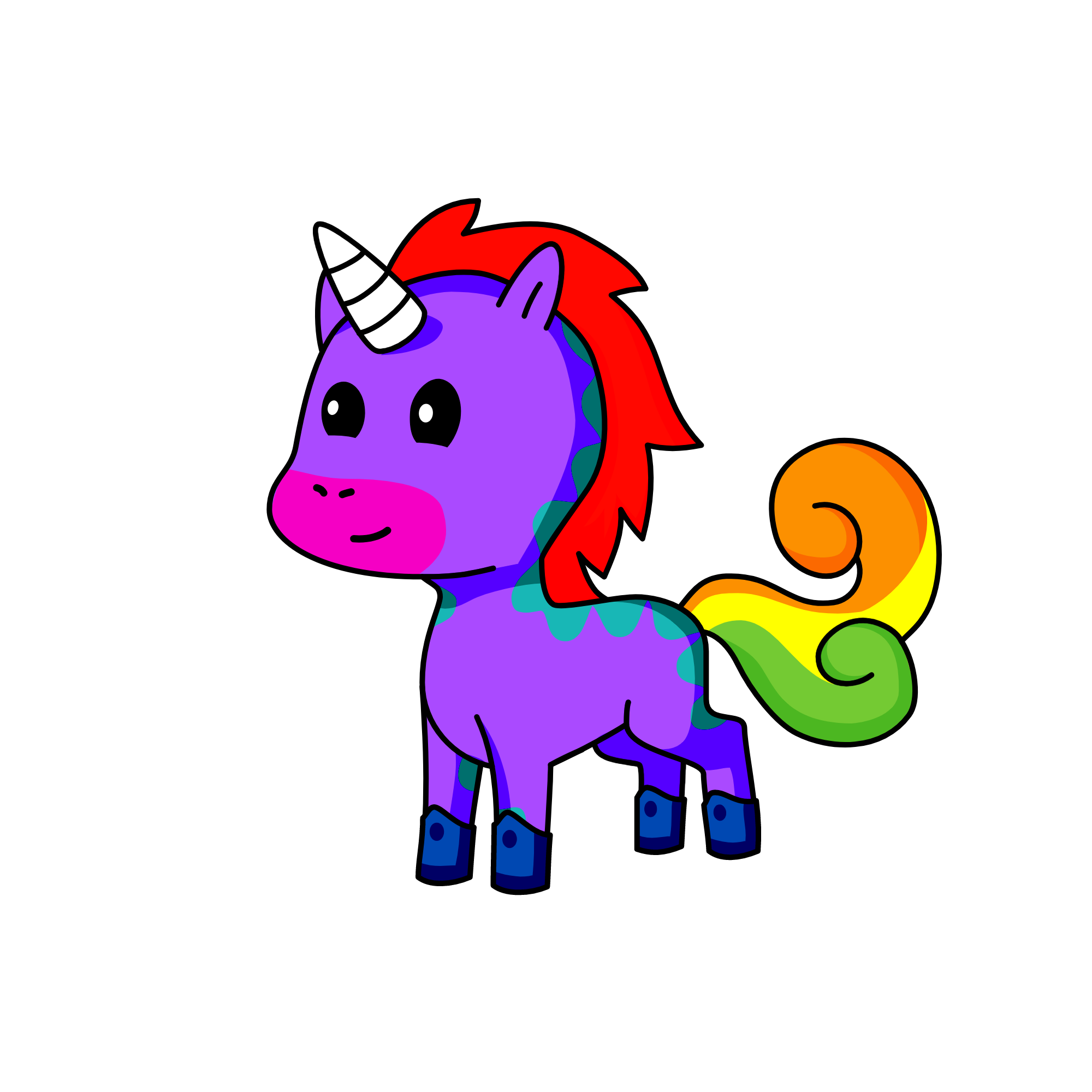 raimbow, the unicorn