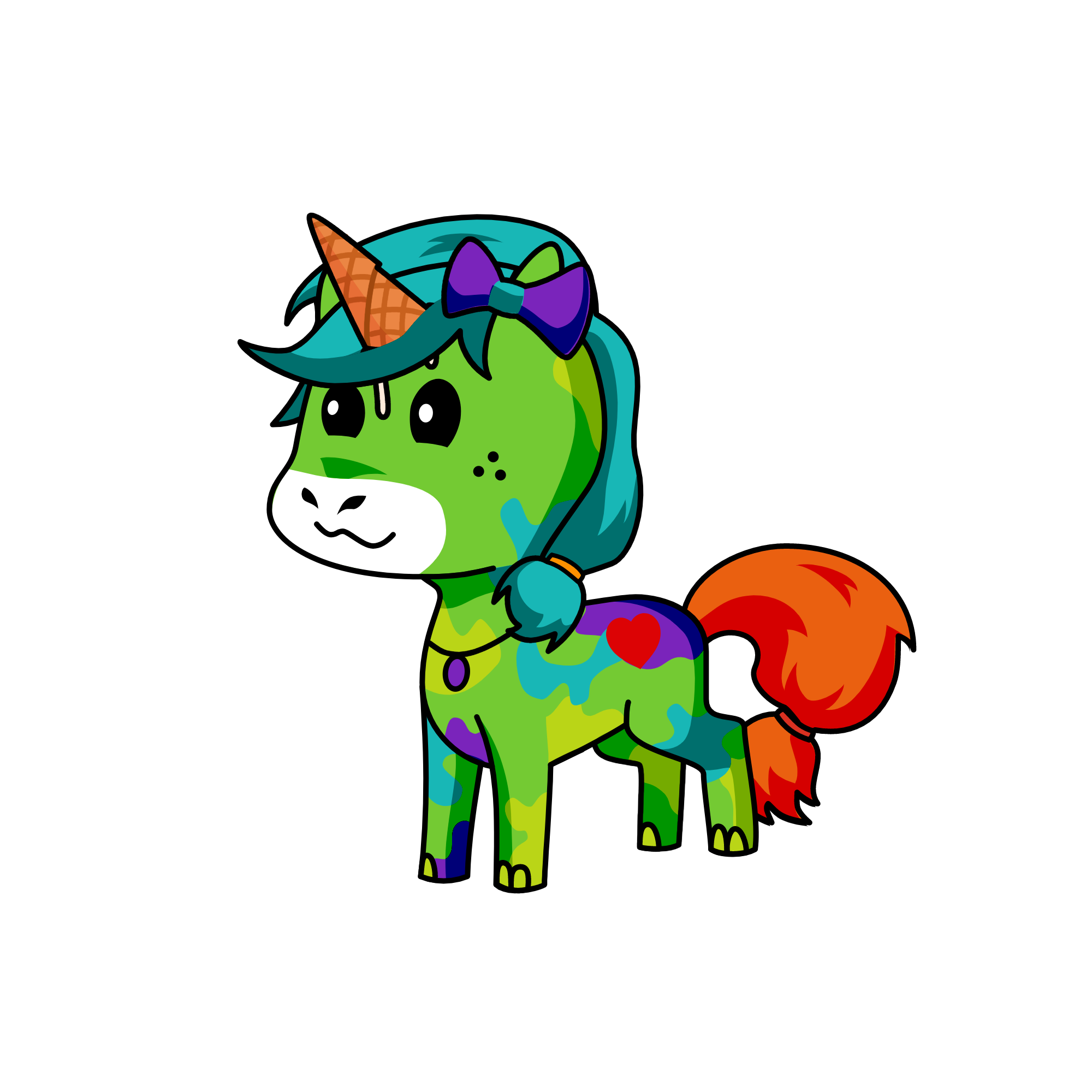 Aiden has a crush on Amelia, the unicorn