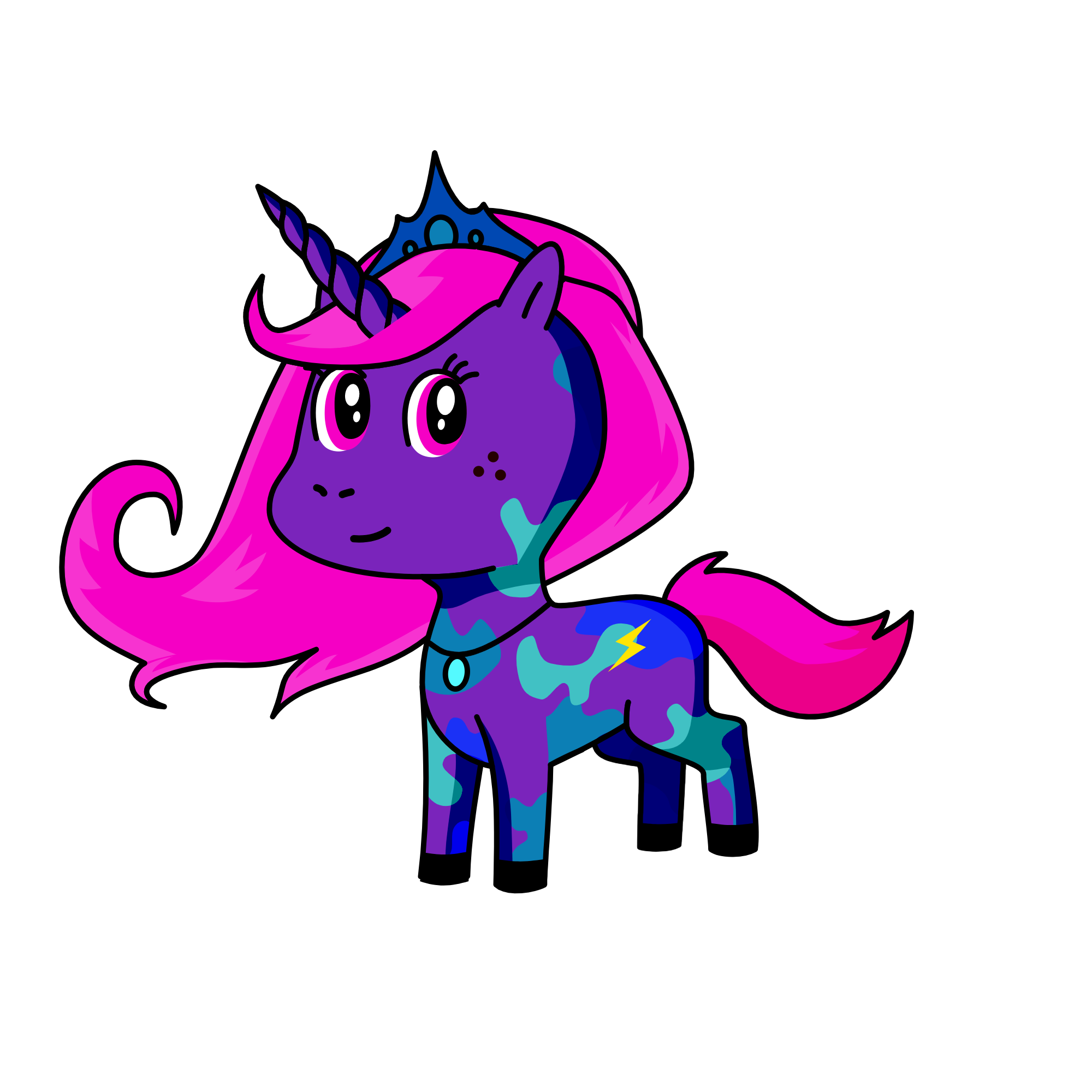 Lightning, the unicorn