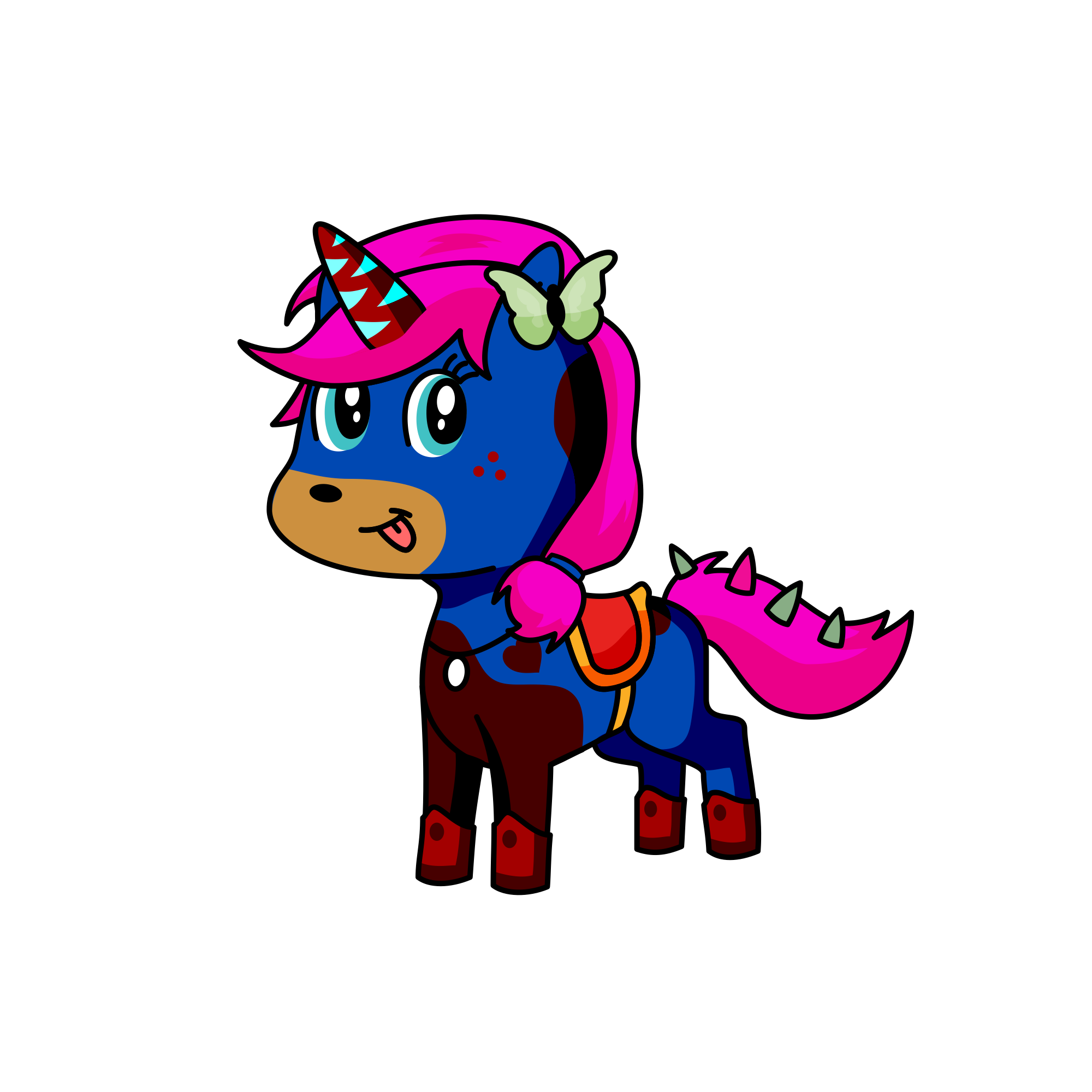 Sneaky, the unicorn