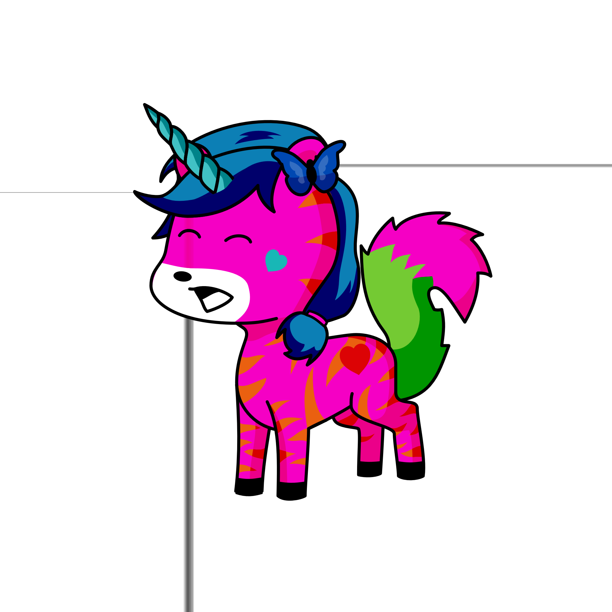 pony, the unicorn