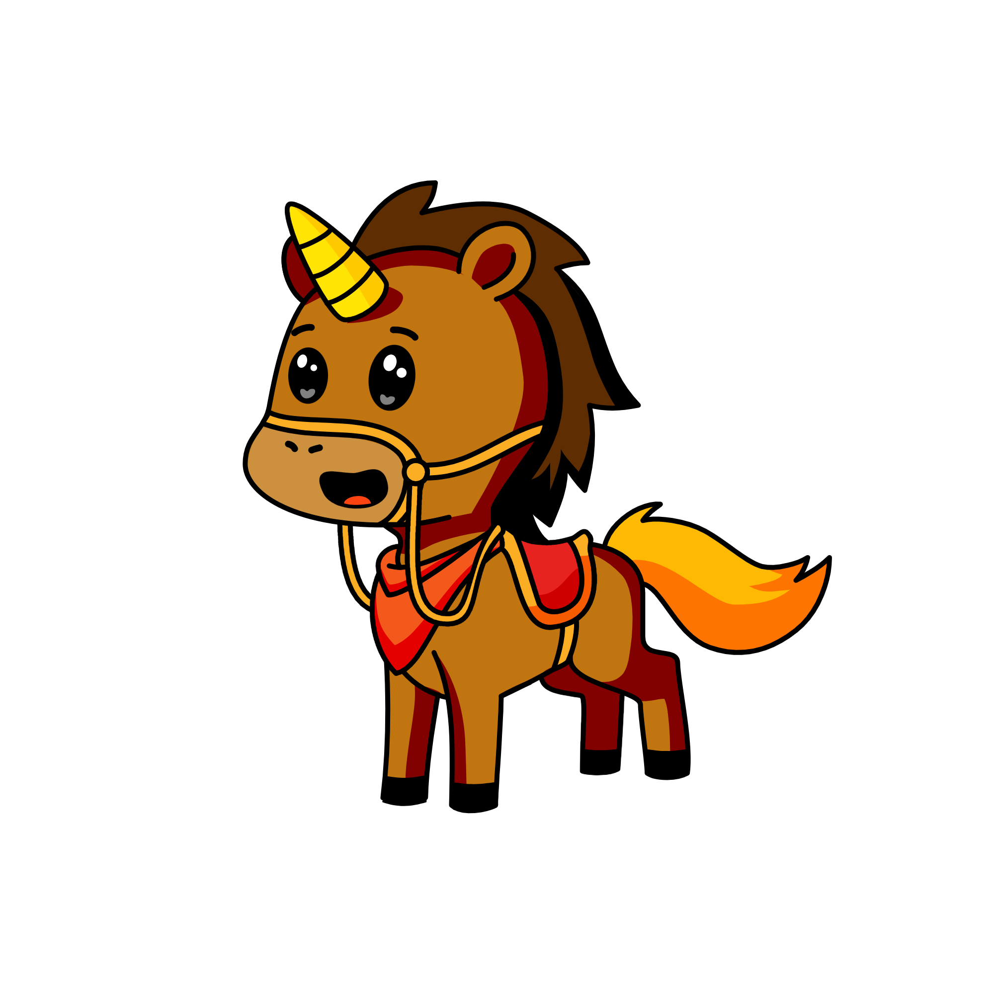 Brave Luinton, the unicorn