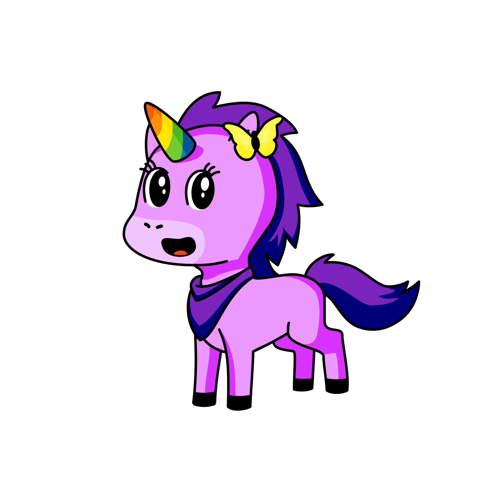 Please enter a name..., the unicorn