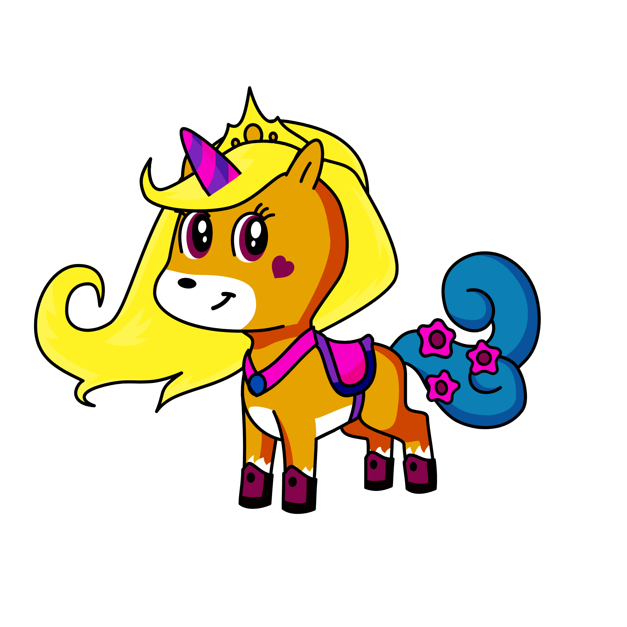 rose, the unicorn