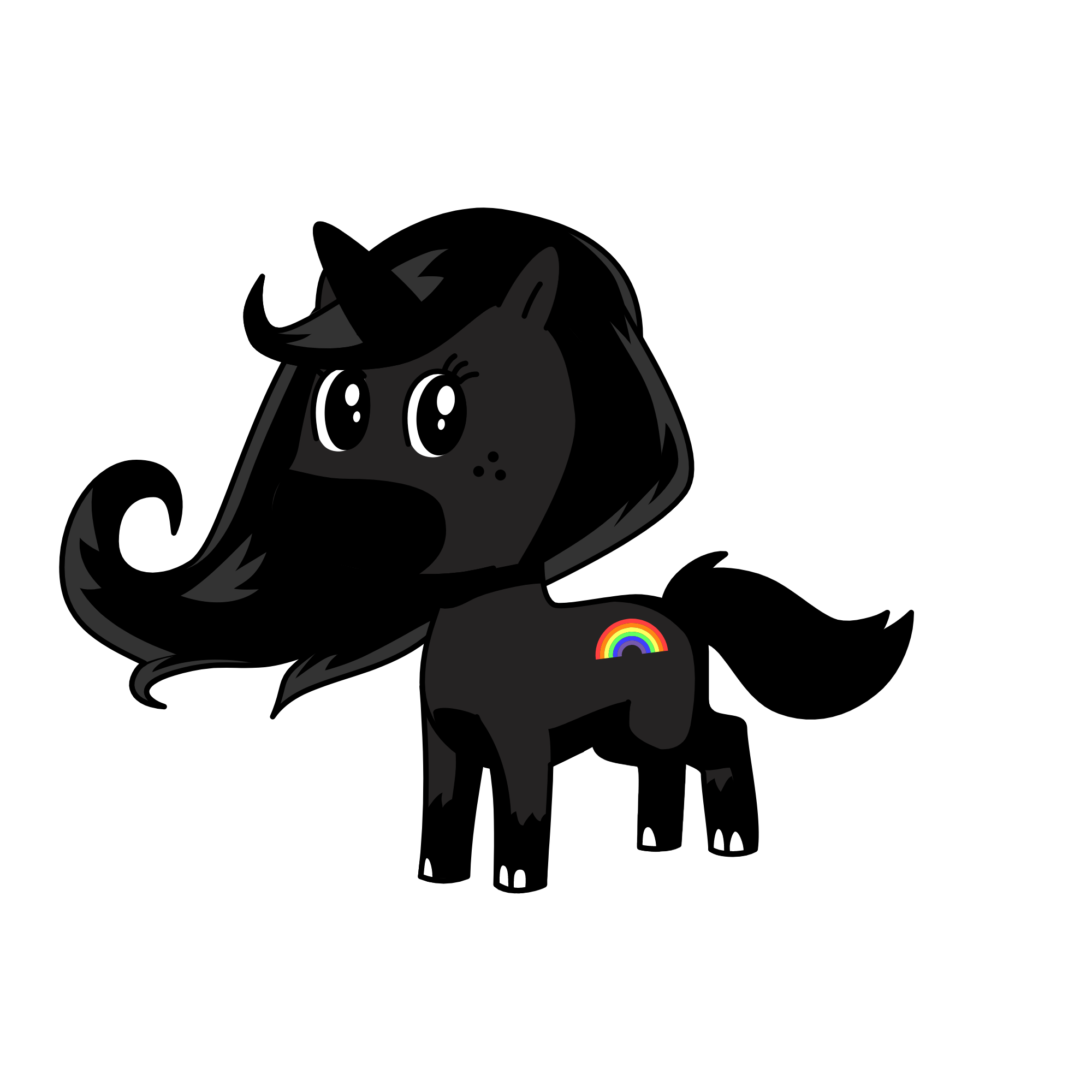 black2, the unicorn