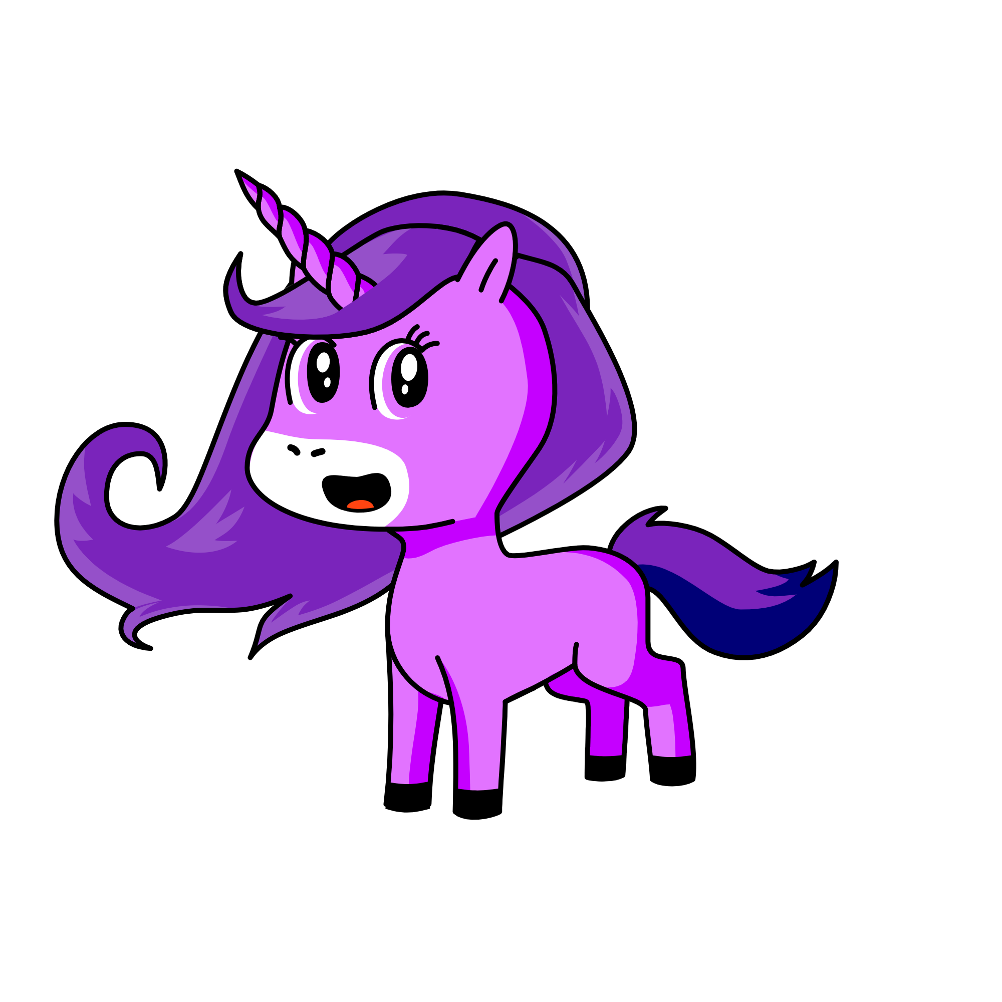 my cake not yours, the unicorn