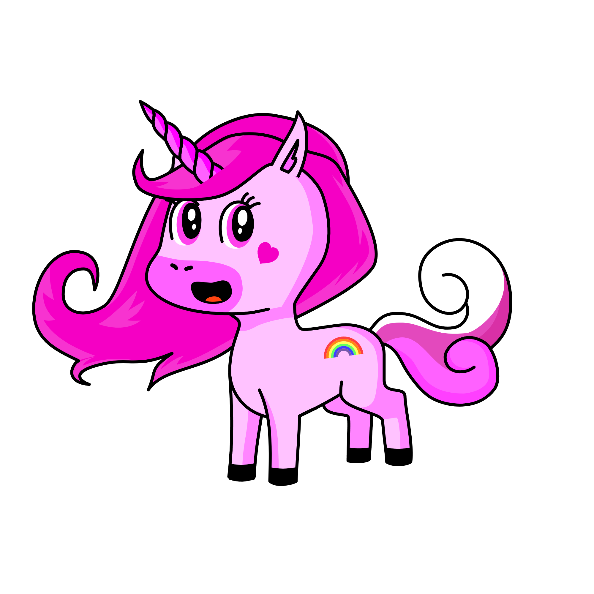 PINK FLUFFY UNICORN, the unicorn