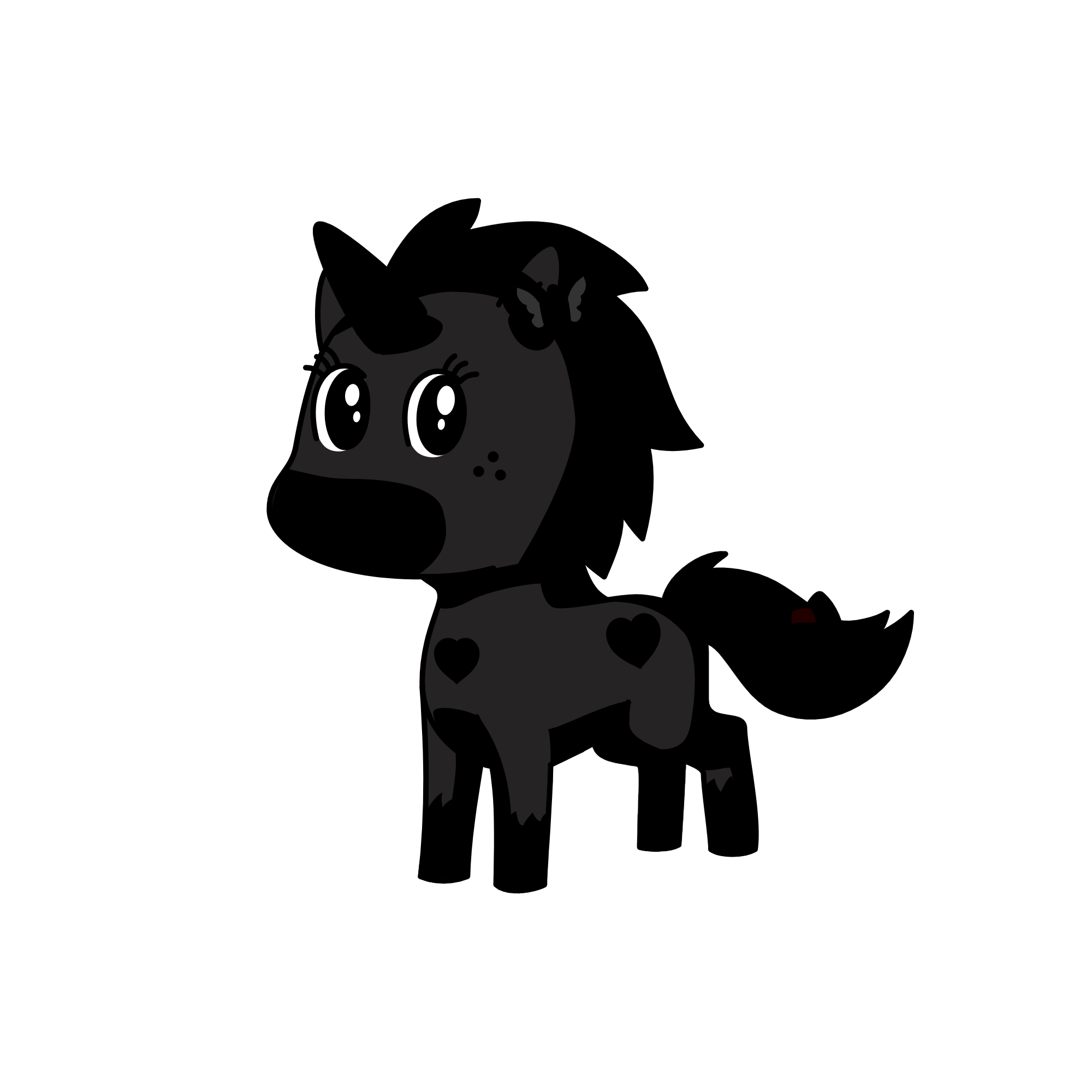Dark, the unicorn