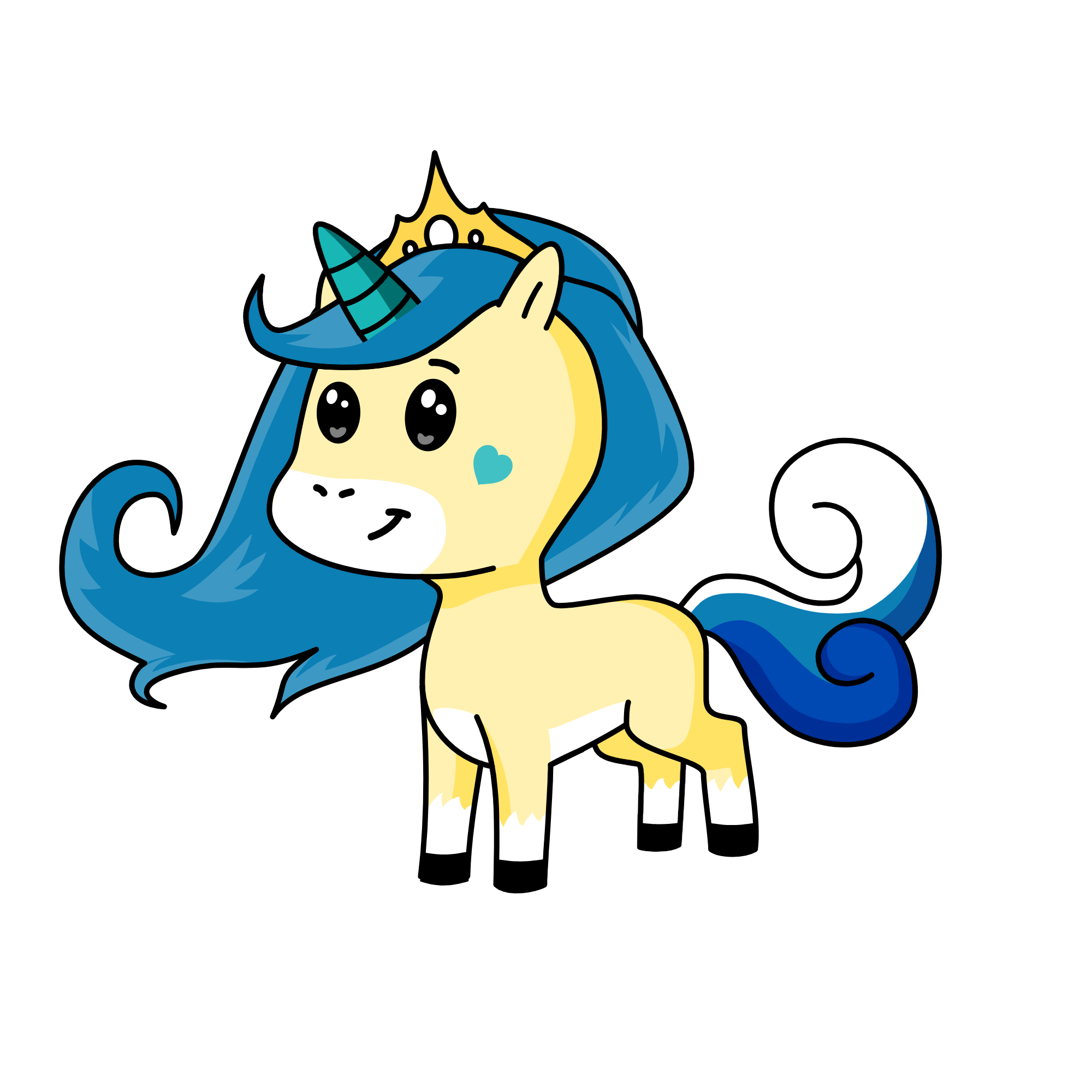 Clear, the unicorn