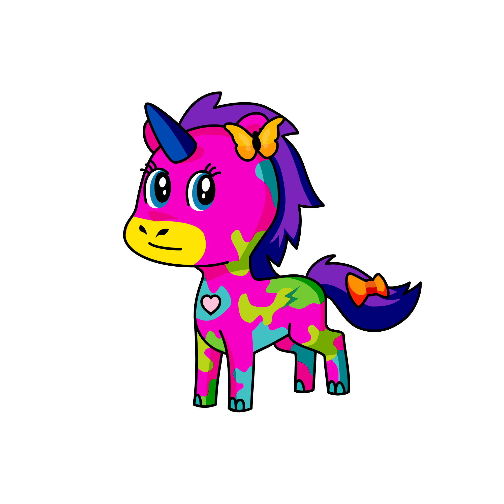 b, the unicorn