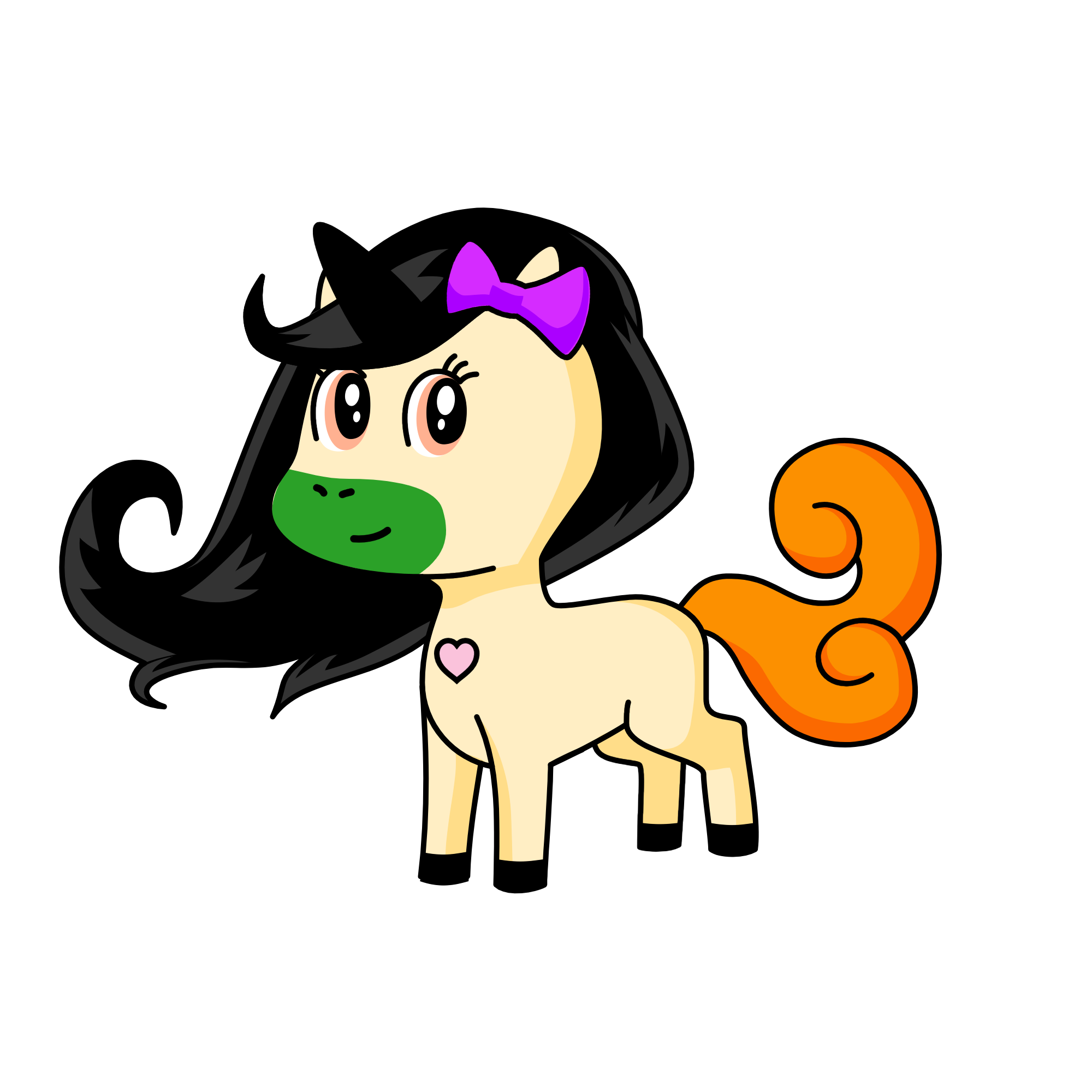 Nezuko kamado, the unicorn